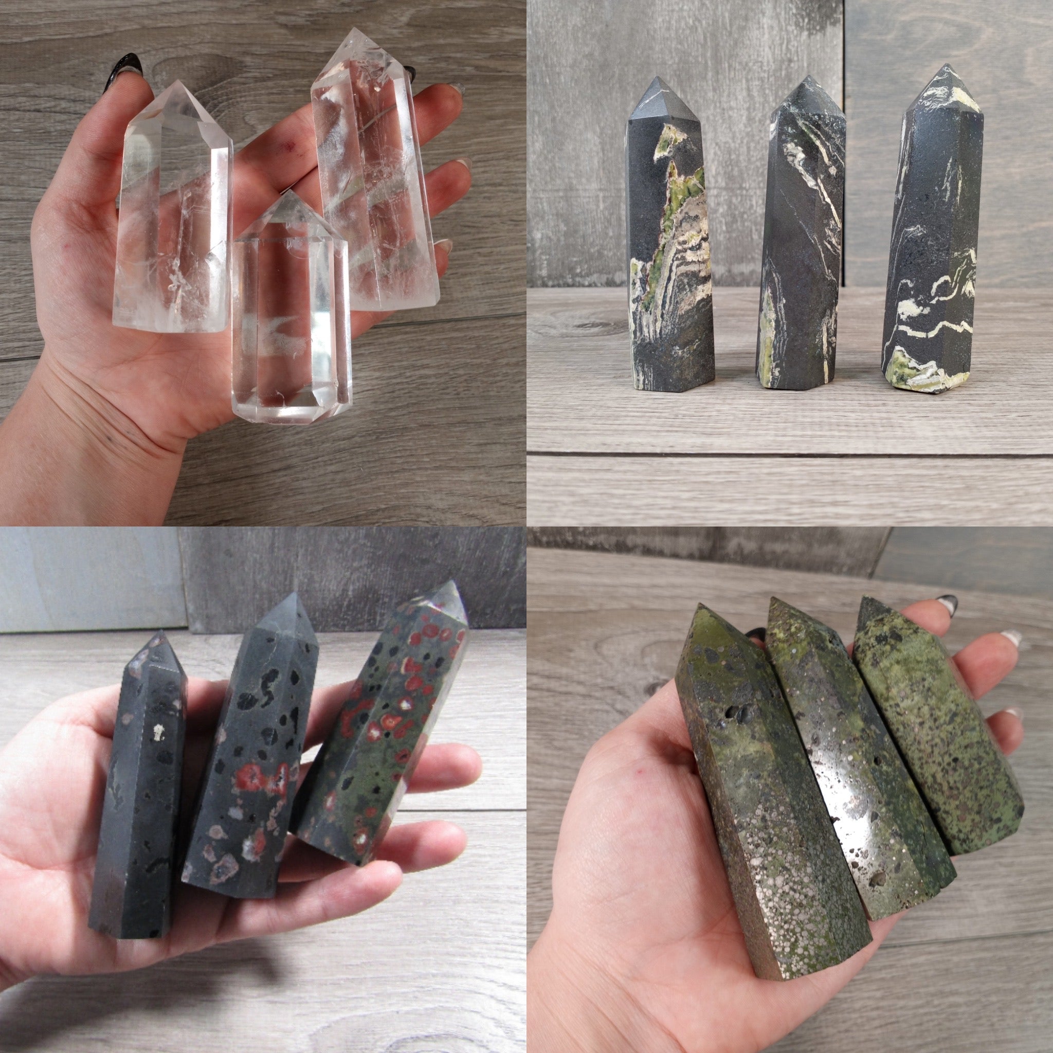 assorted wholesale obelisk-shaped gemstones for retailers