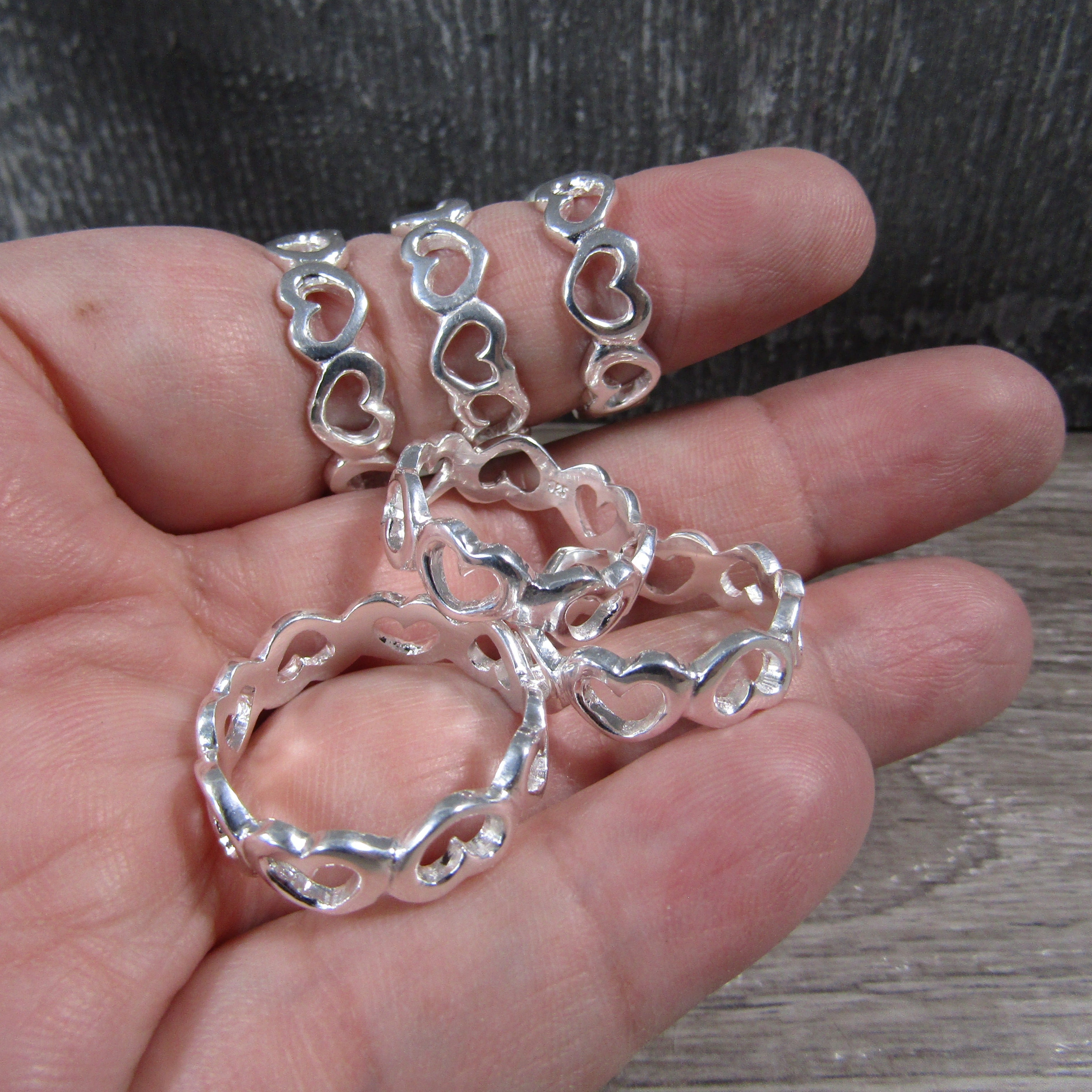 Sterling Silver Rings – Assorted Boho, Celtic, & Heart Styles