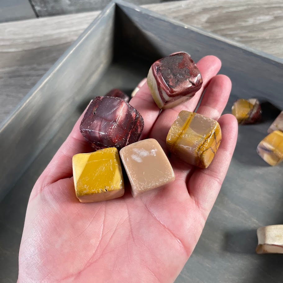 Wholesale Mookaite Jasper crystal stones for rock shops gift shops and craft supplies