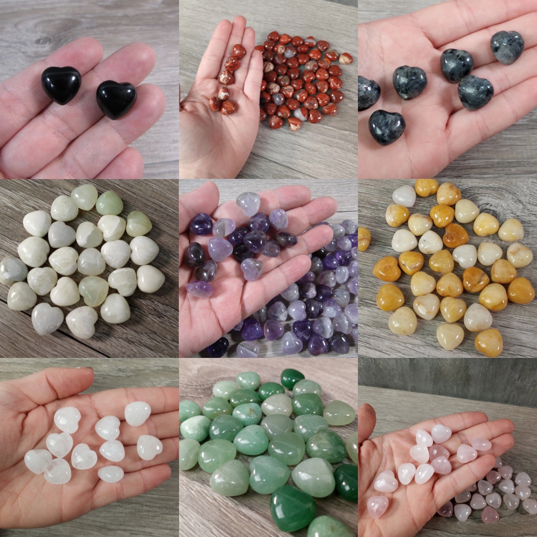 Wholesale crystal heart stones for retail and metaphysical shops
