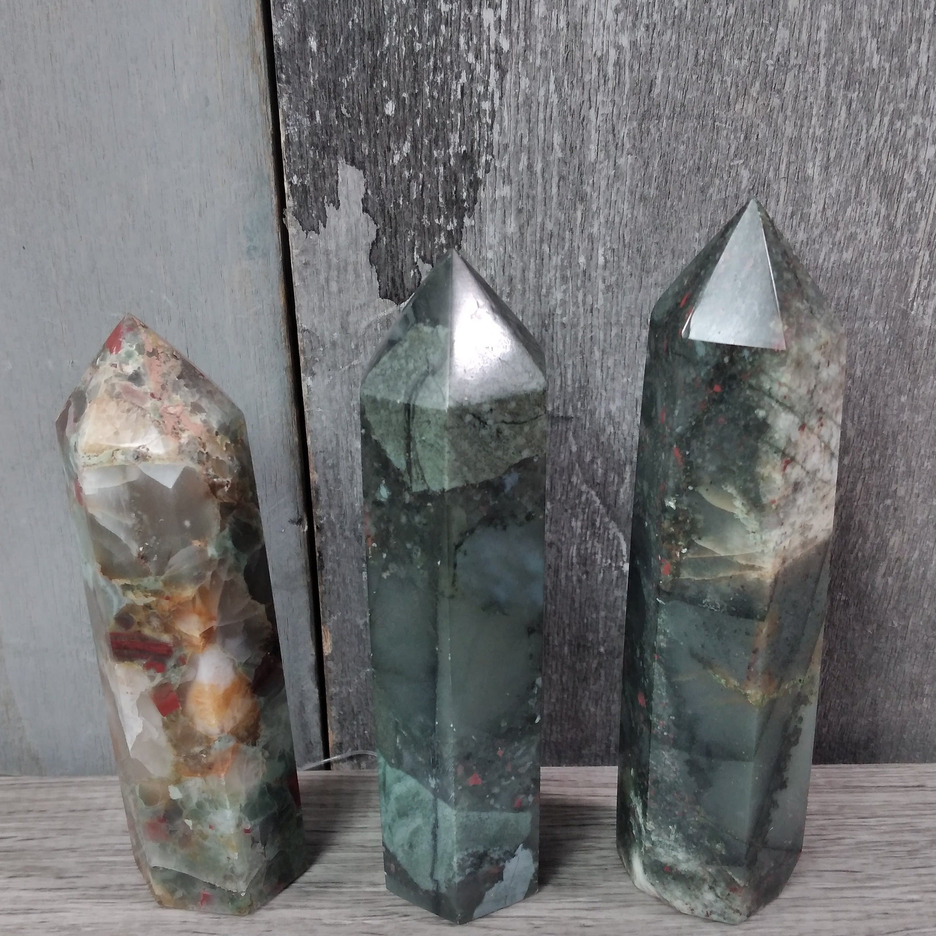 african bloodstone polished crystal obelisks for resale