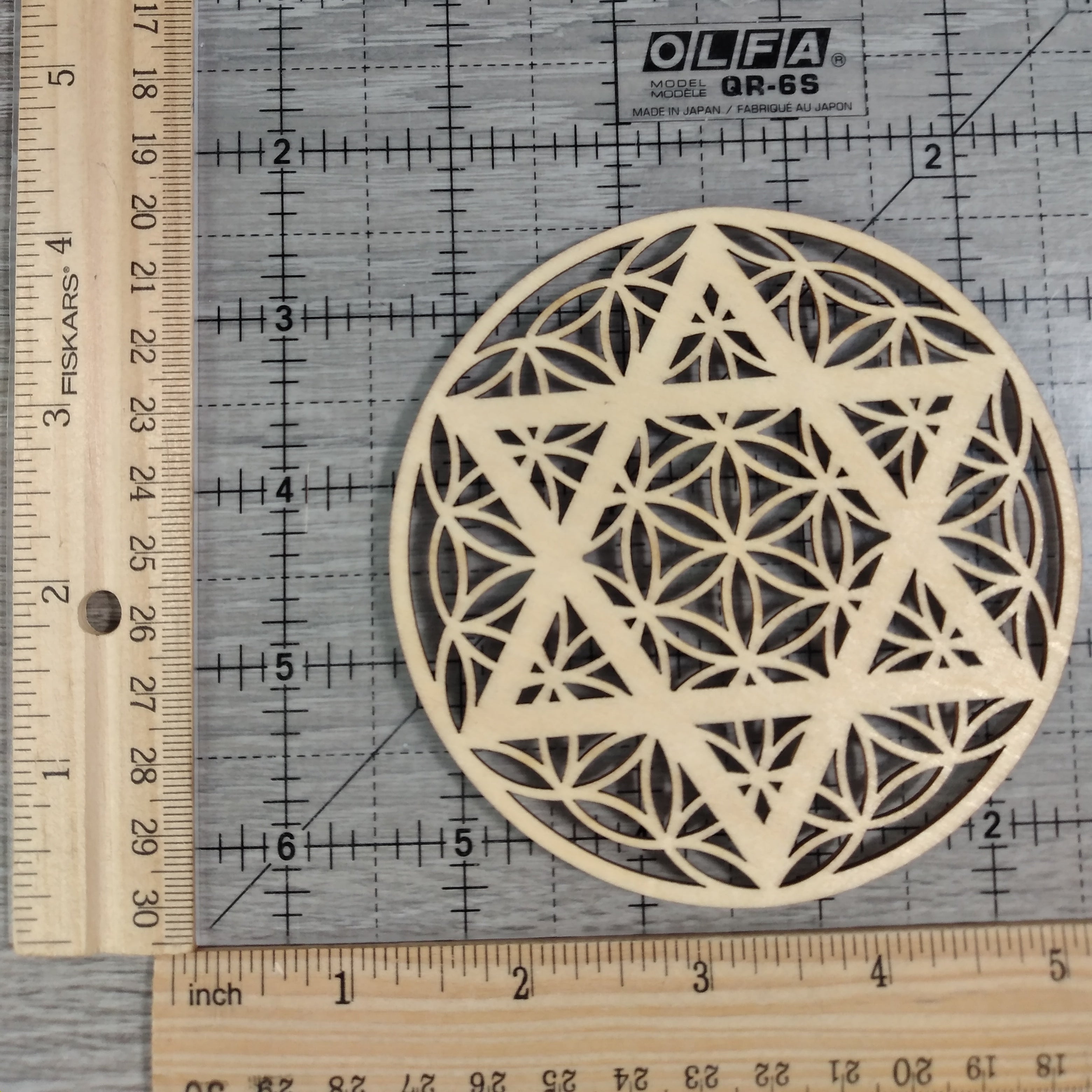 wholesale wood crystal grid plate