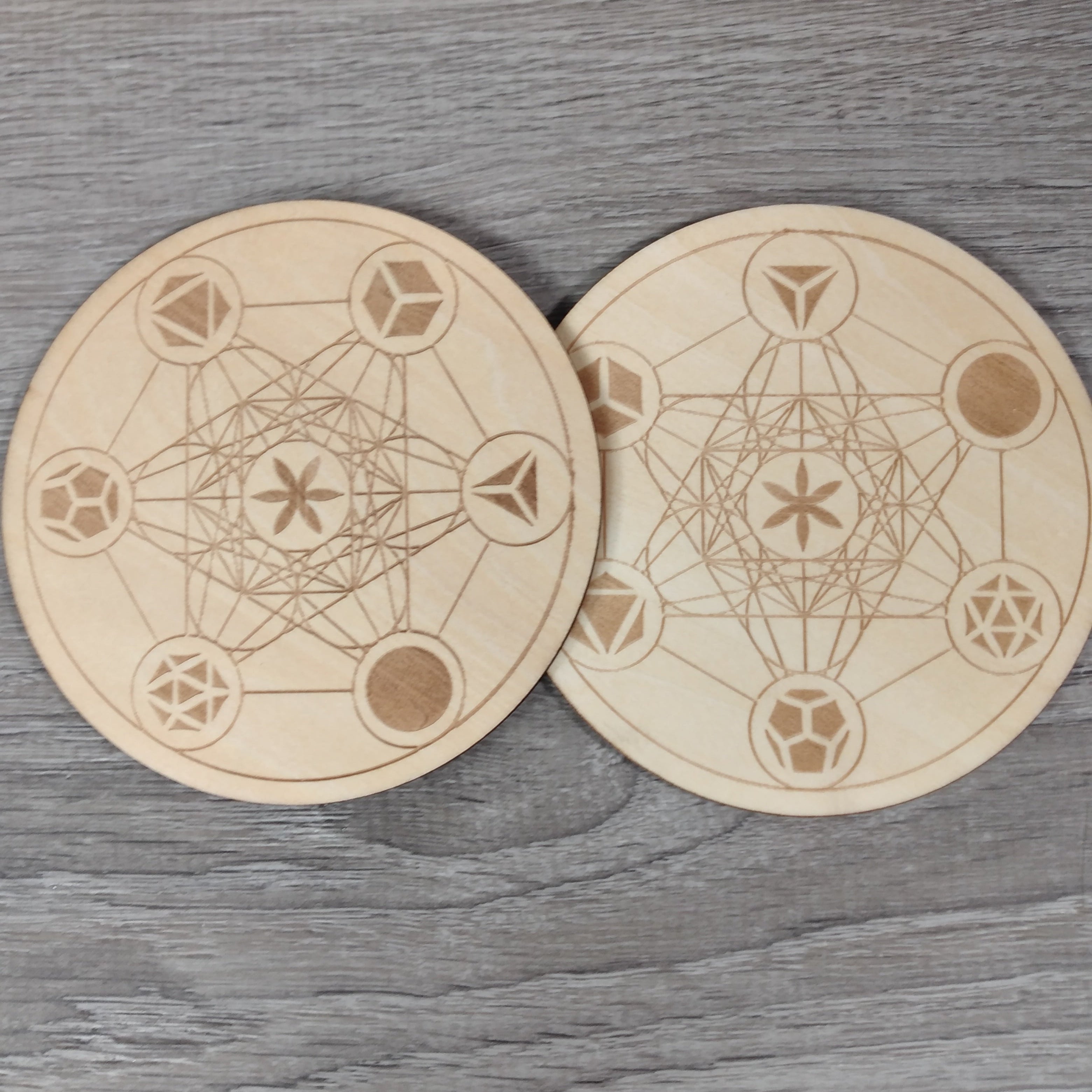 wholesale wood altar plate for chakra healing
