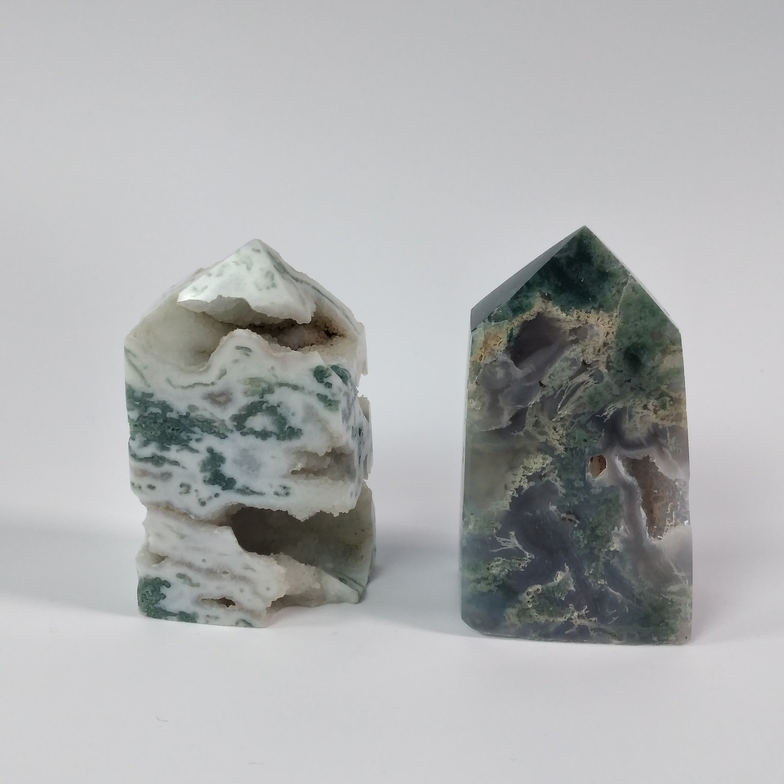 moss agate tower for metaphysical shops