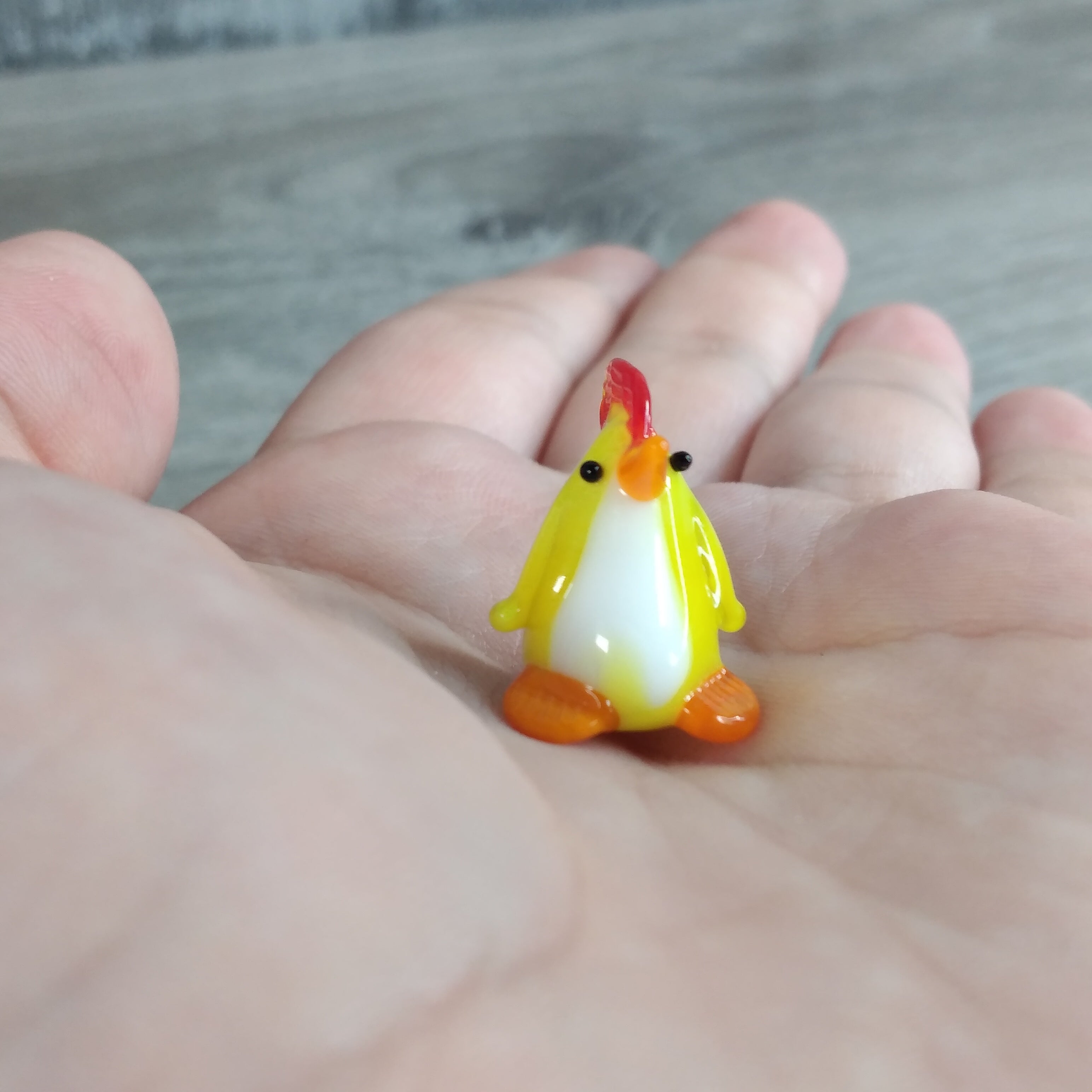 Chick glass animal miniatures wholesale