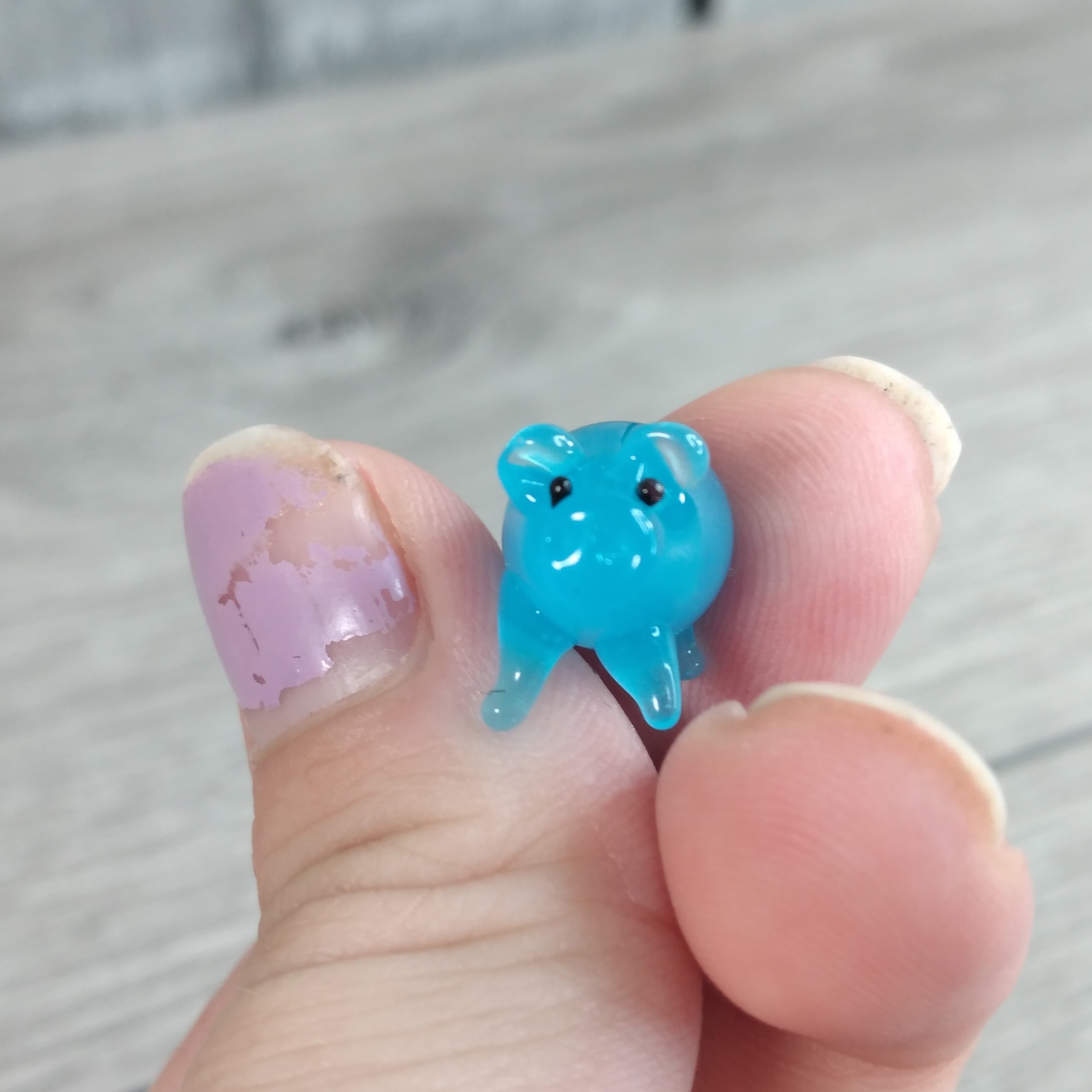 Blue Pig collectible animal figurines