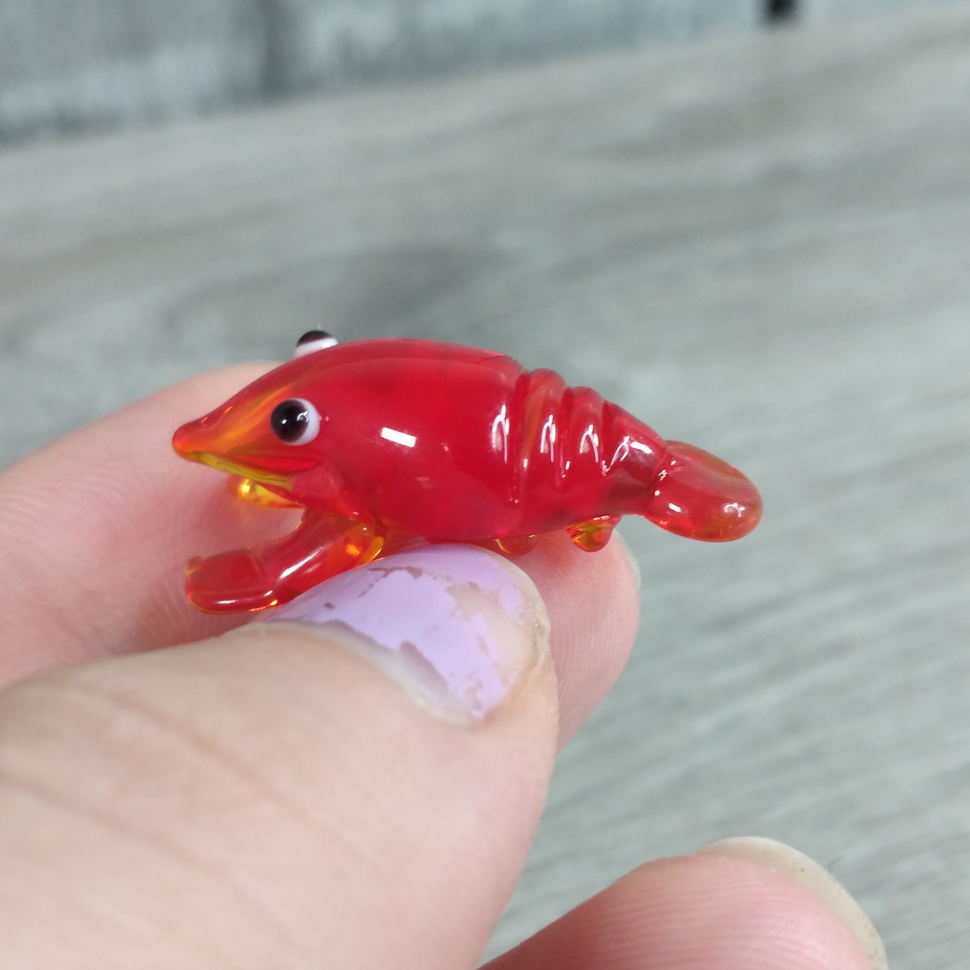 Lobster miniature glass animal collectible decor