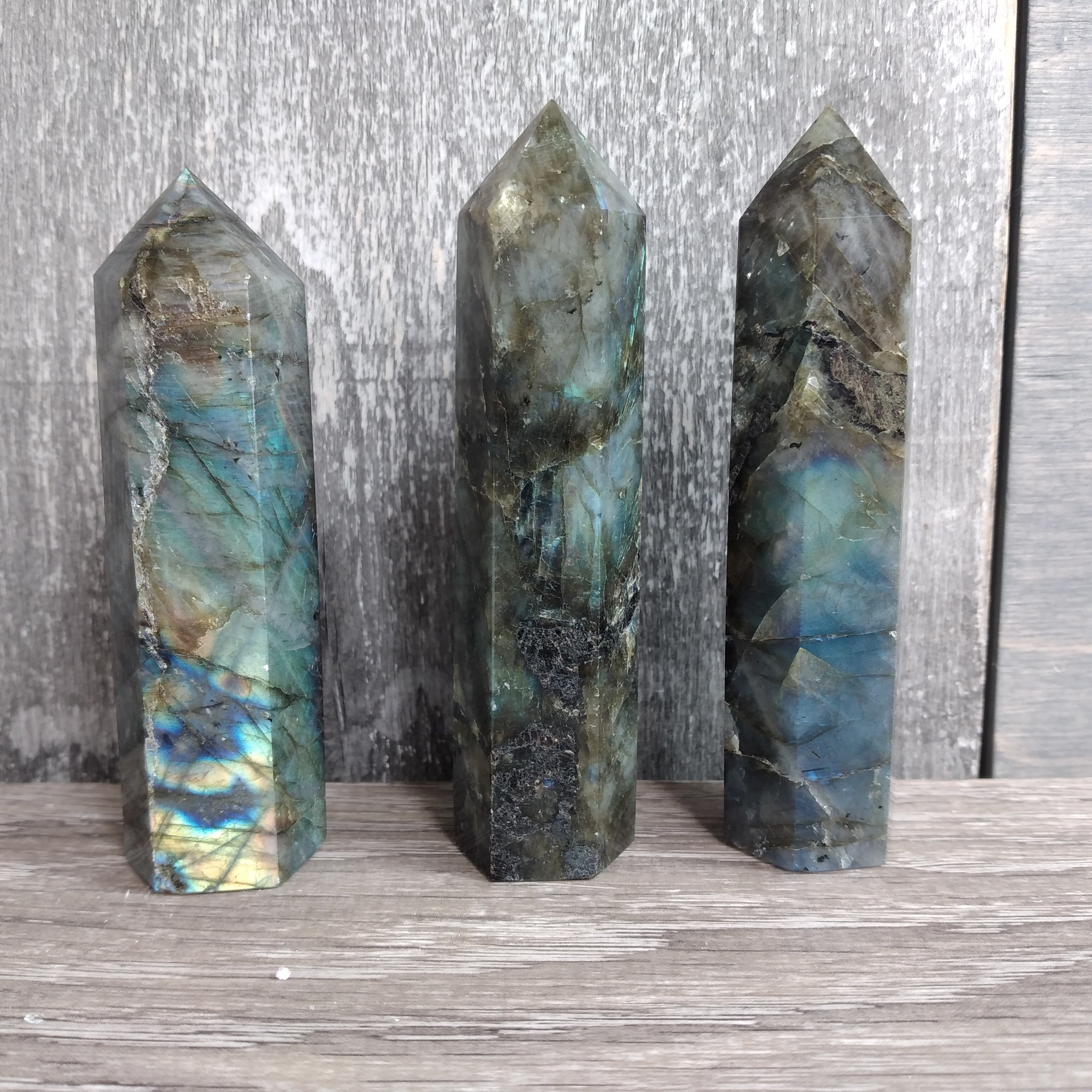 labradorite crystal tower 2 oz to 3 oz size for gift stores