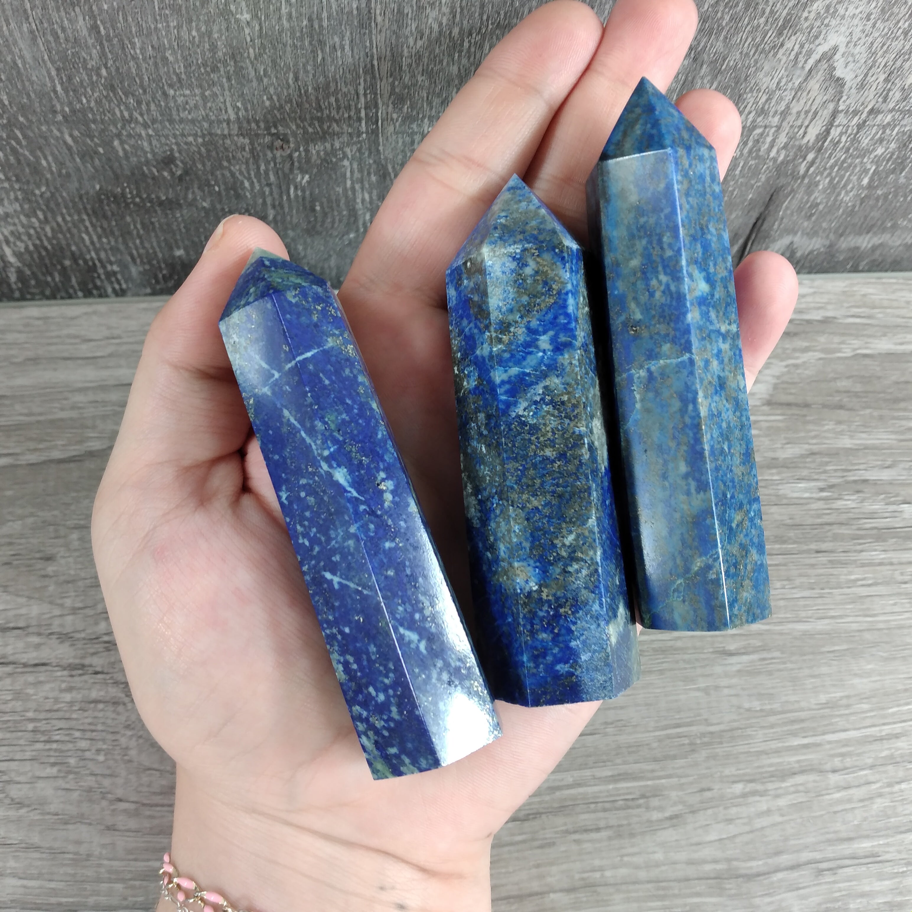 lapis lazuli blue obelisks for metaphysical shops