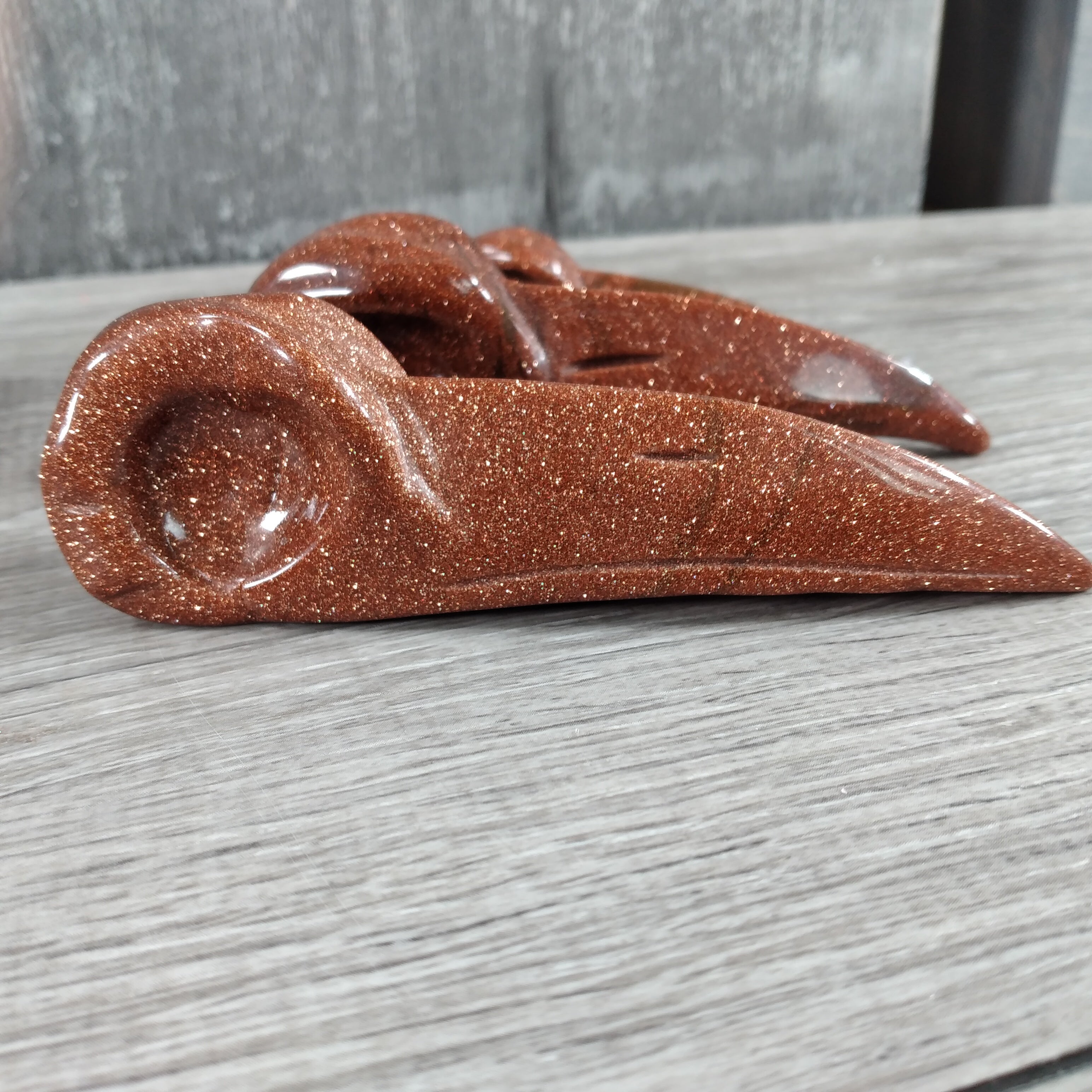 goldstone raven skull crystal metaphysical