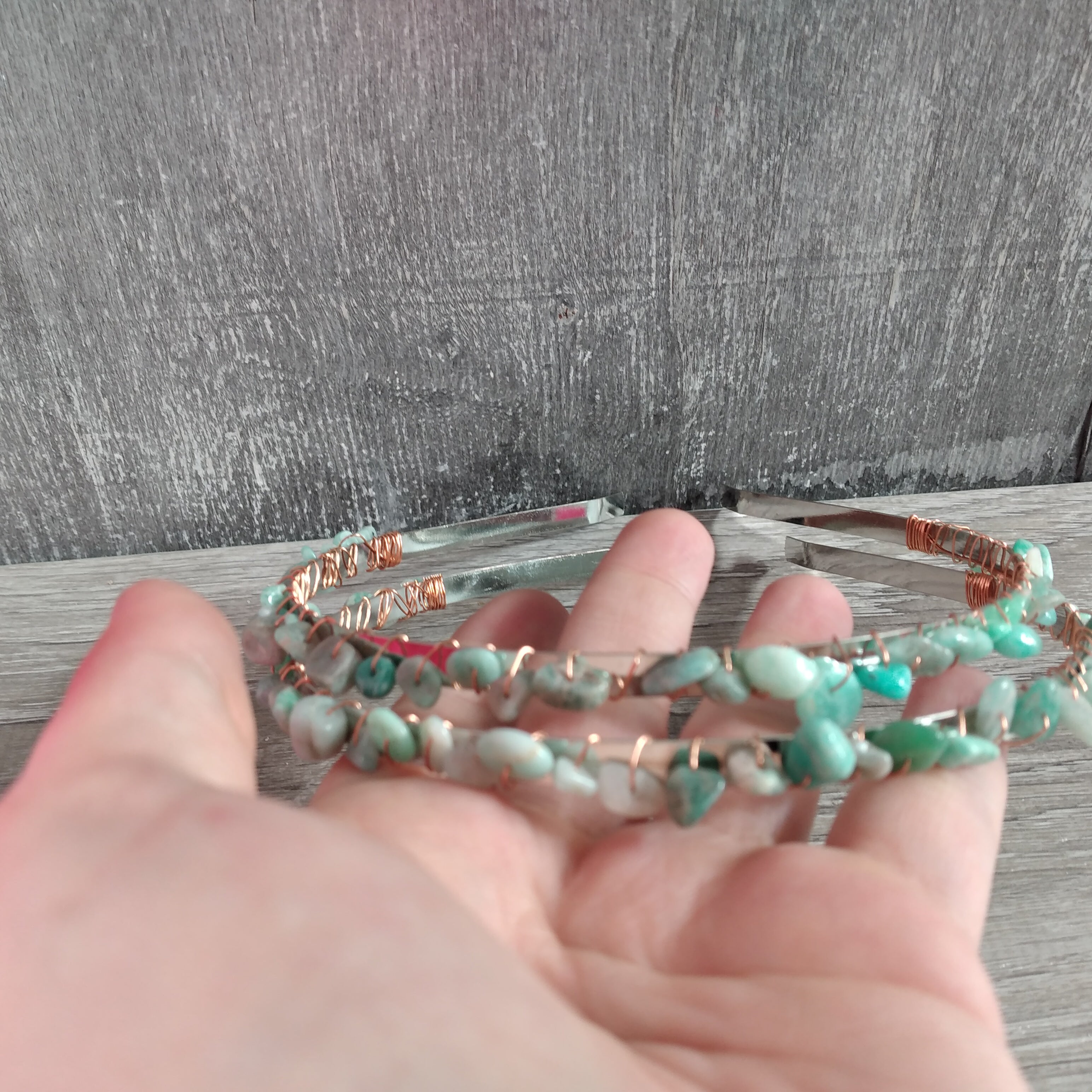 amazonite crystal headbands for spiritual stores