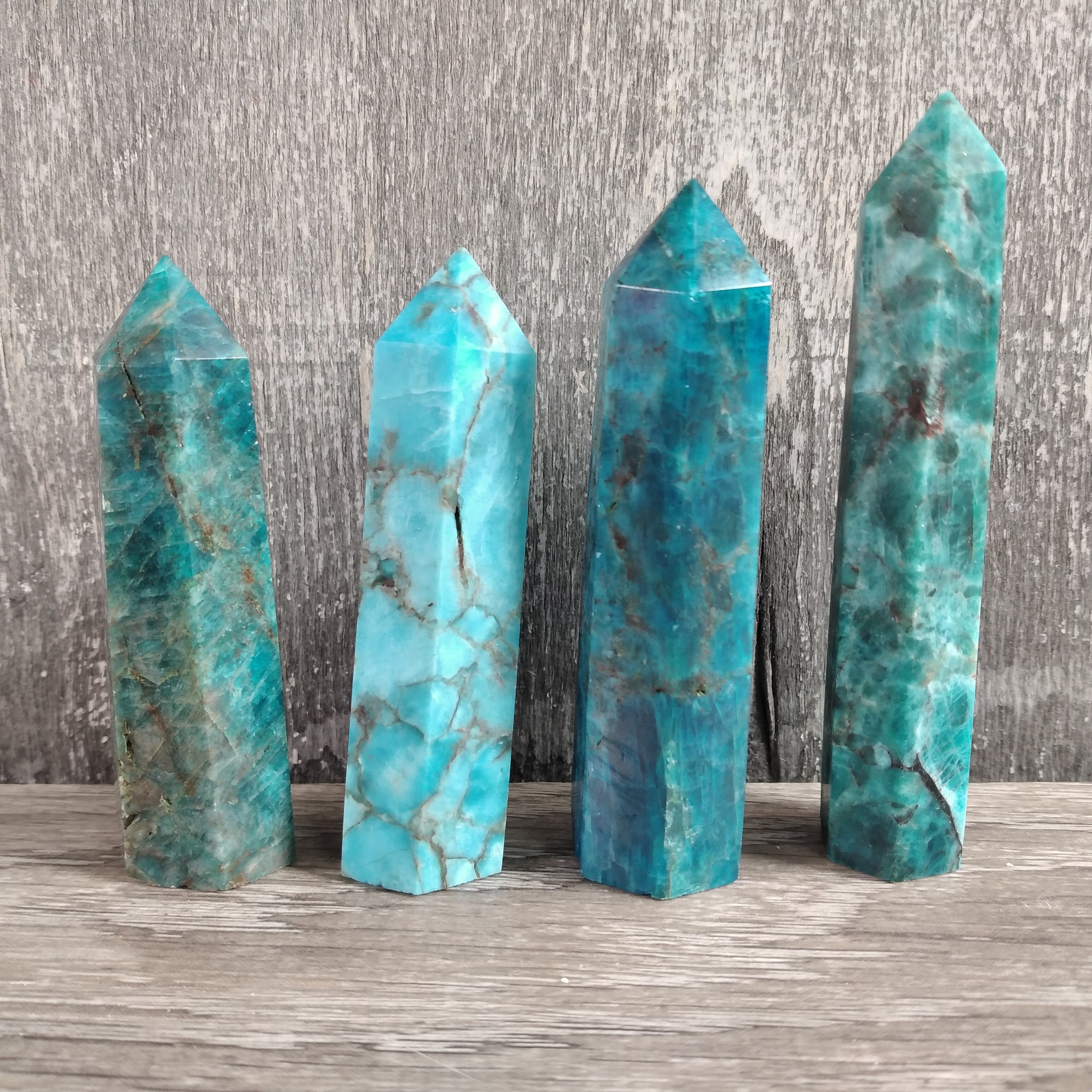 Apatite Obelisk pillars for resale