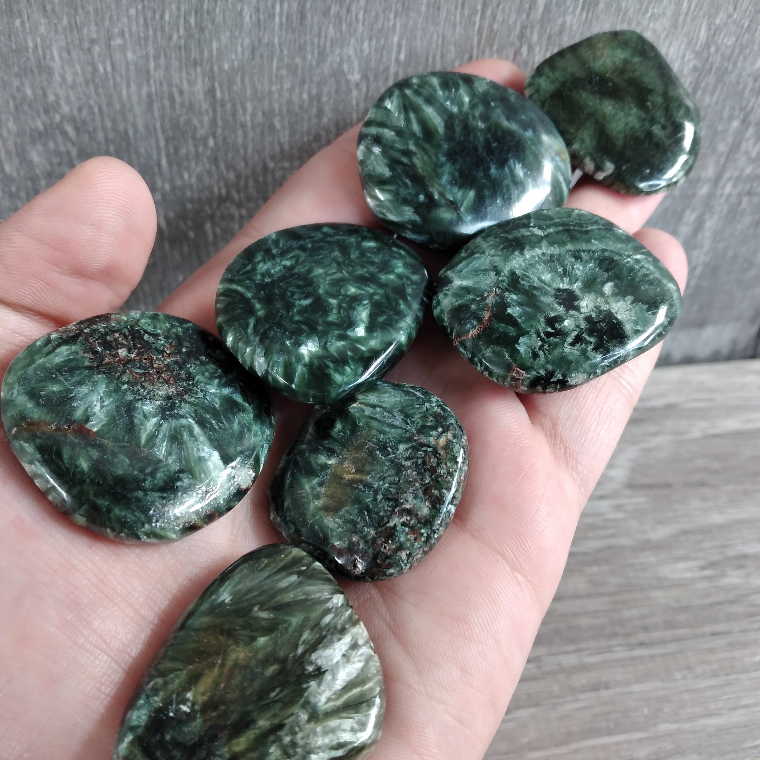 Seraphinite heart chakra healing stones wholesale
