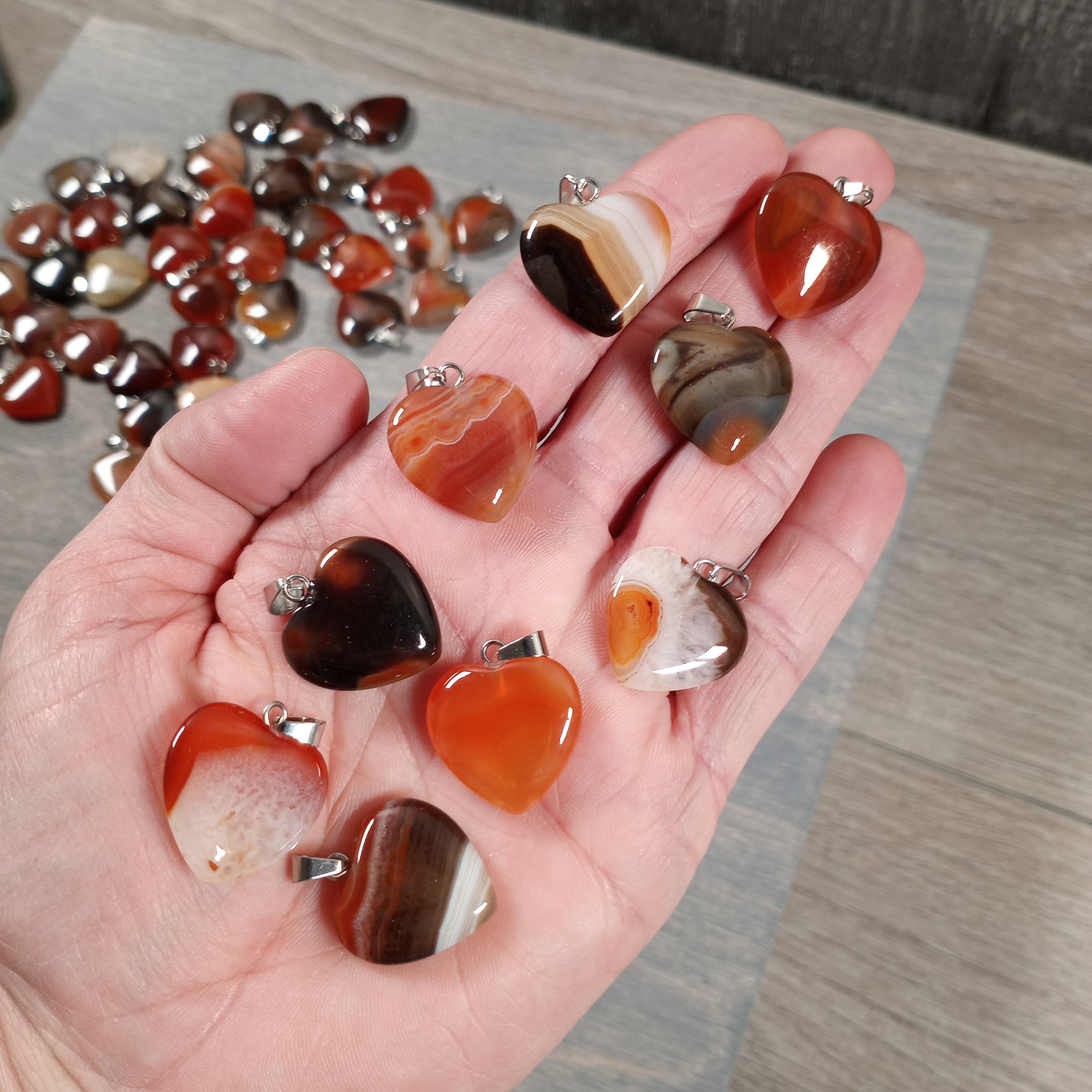 carnelian gemstone heart bulk