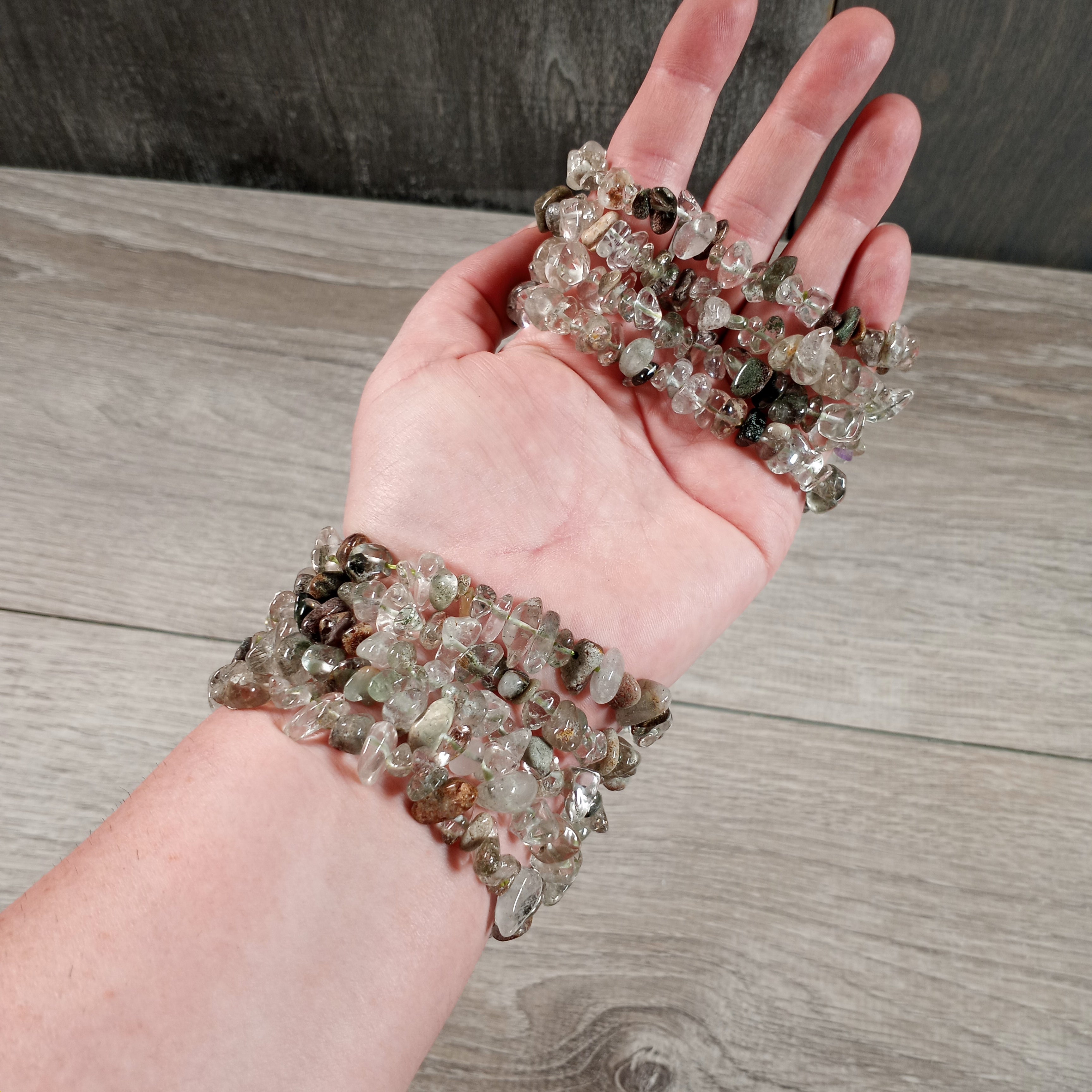 natural crystal chip bead bracelet wholesale