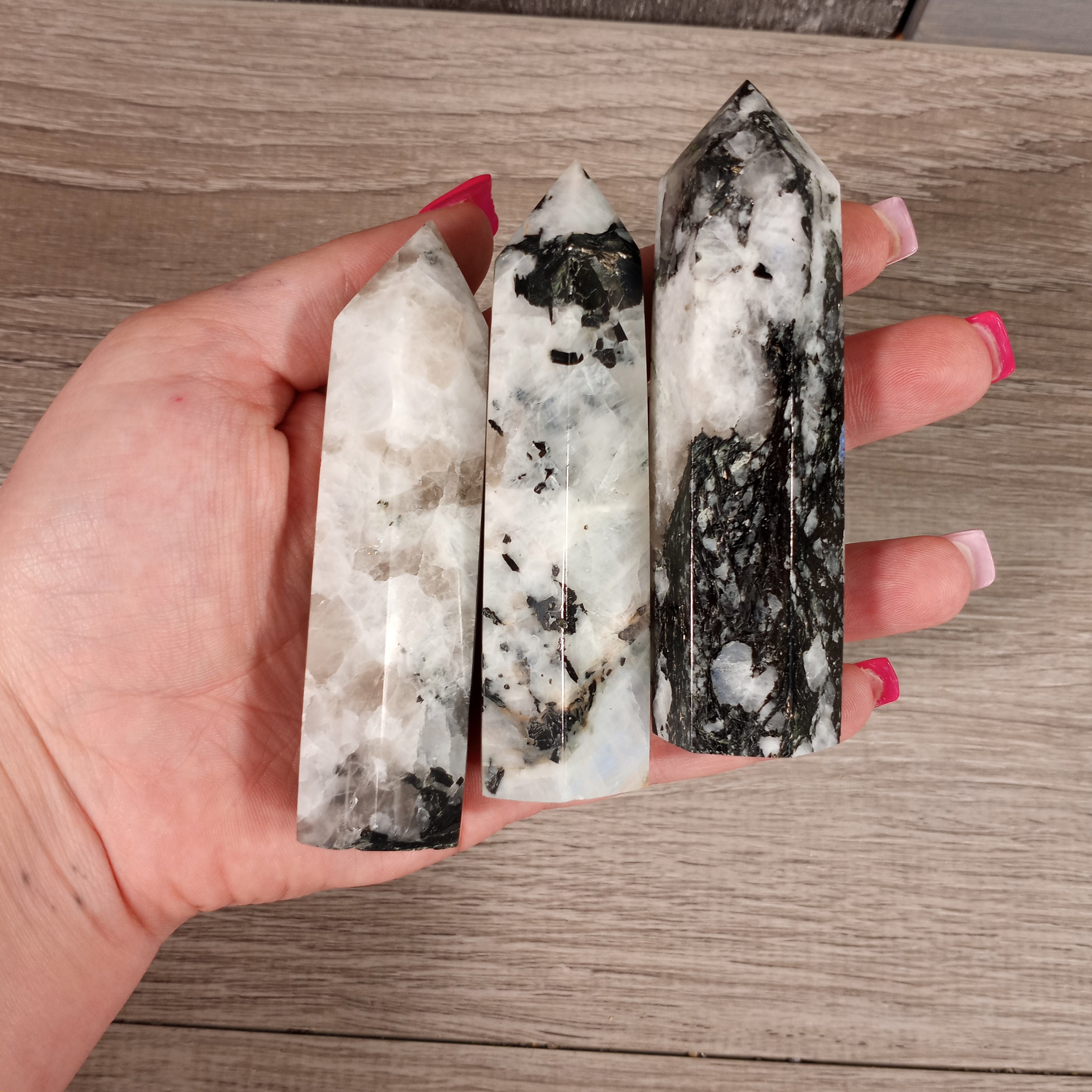 rainbow moonstone wholesale crystal tower display