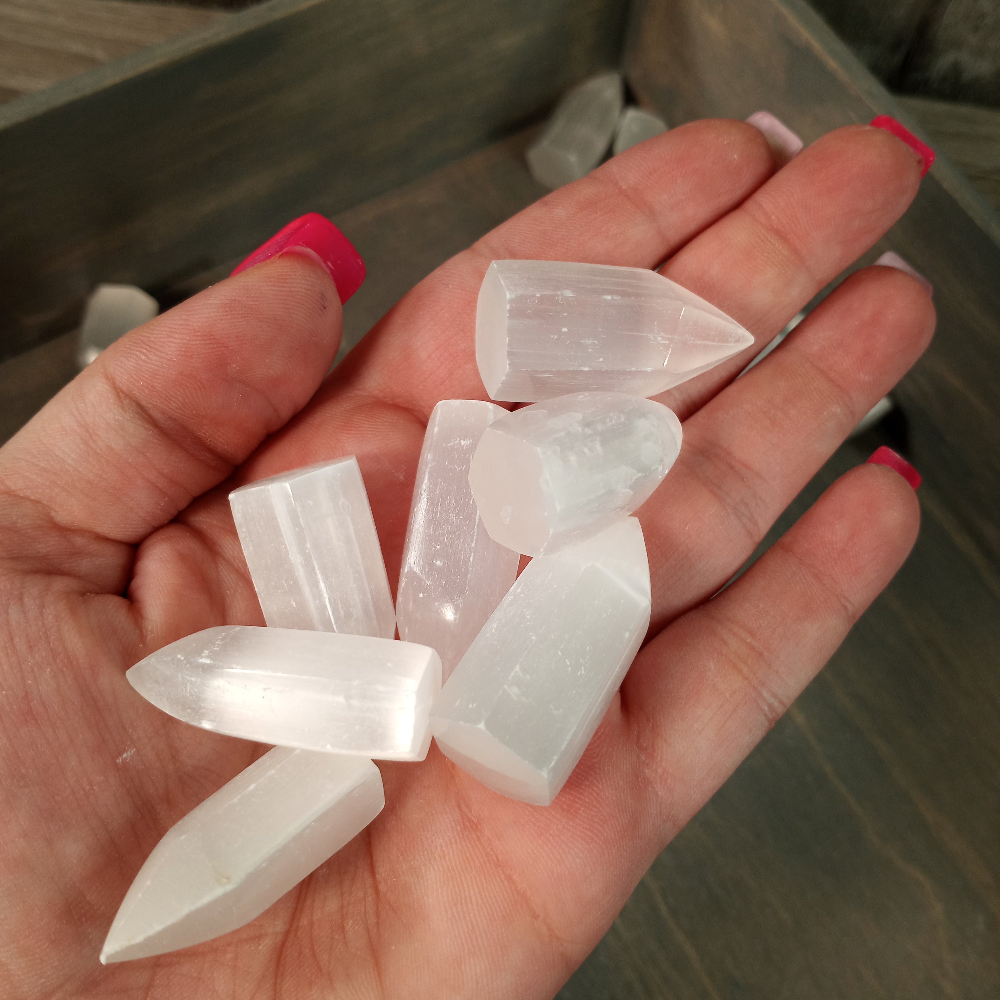 Selenite obelisk
