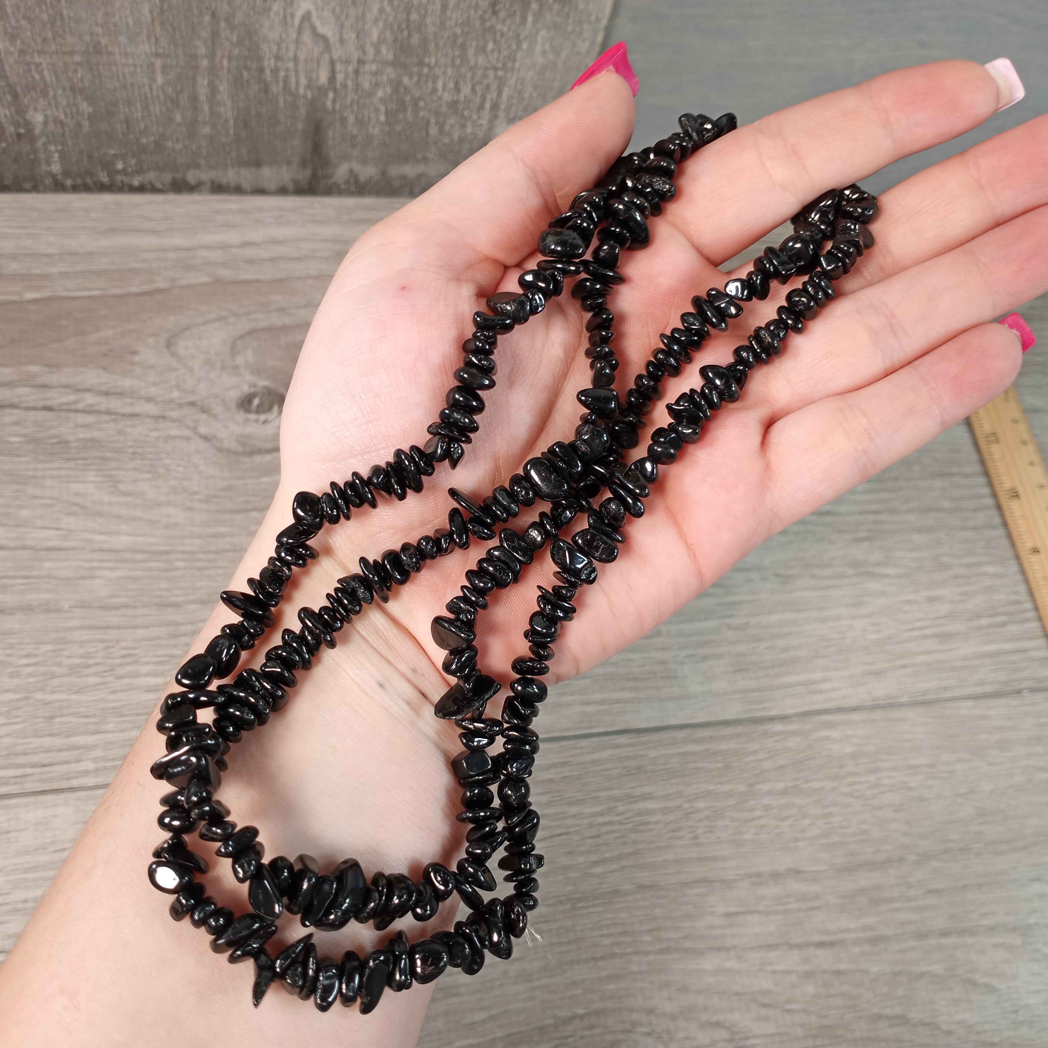 Obsidian Crystal Chip Necklace Bulk Supply