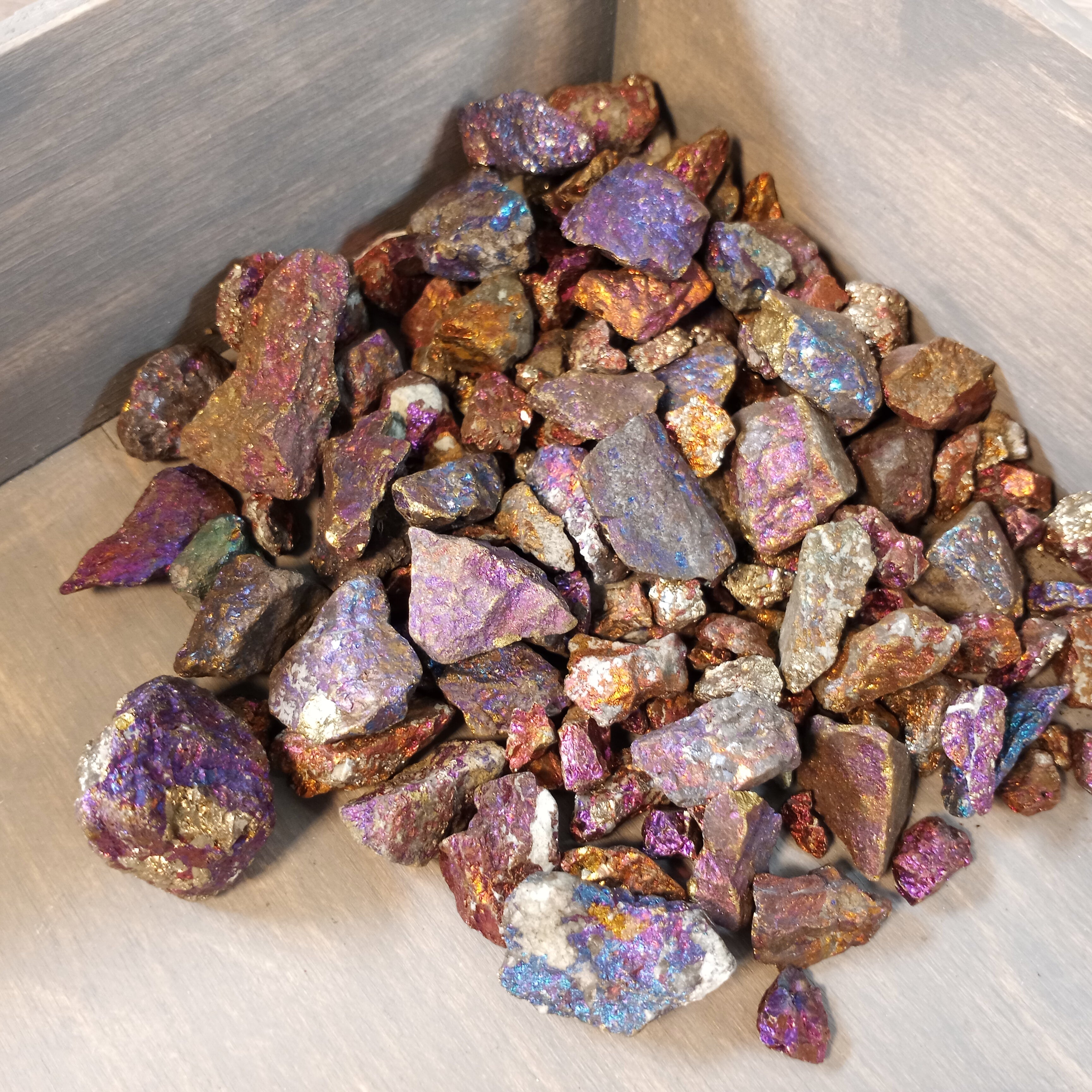 Peacock Ore Raw Rough Stones – 1 Pound Lot for Crystal Shops