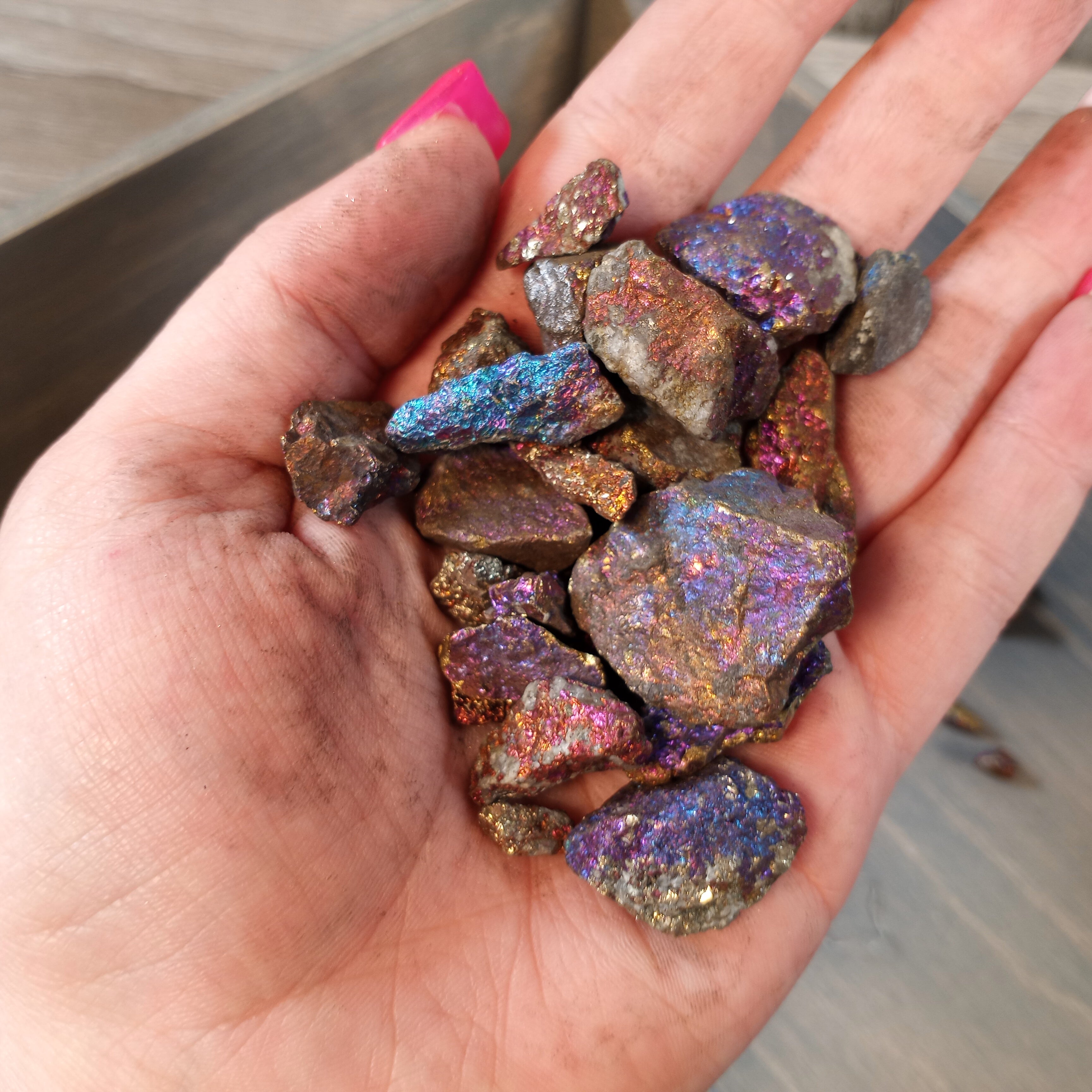 Peacock Ore Raw Rough Stones – 1 Pound Lot for Crystal Shops