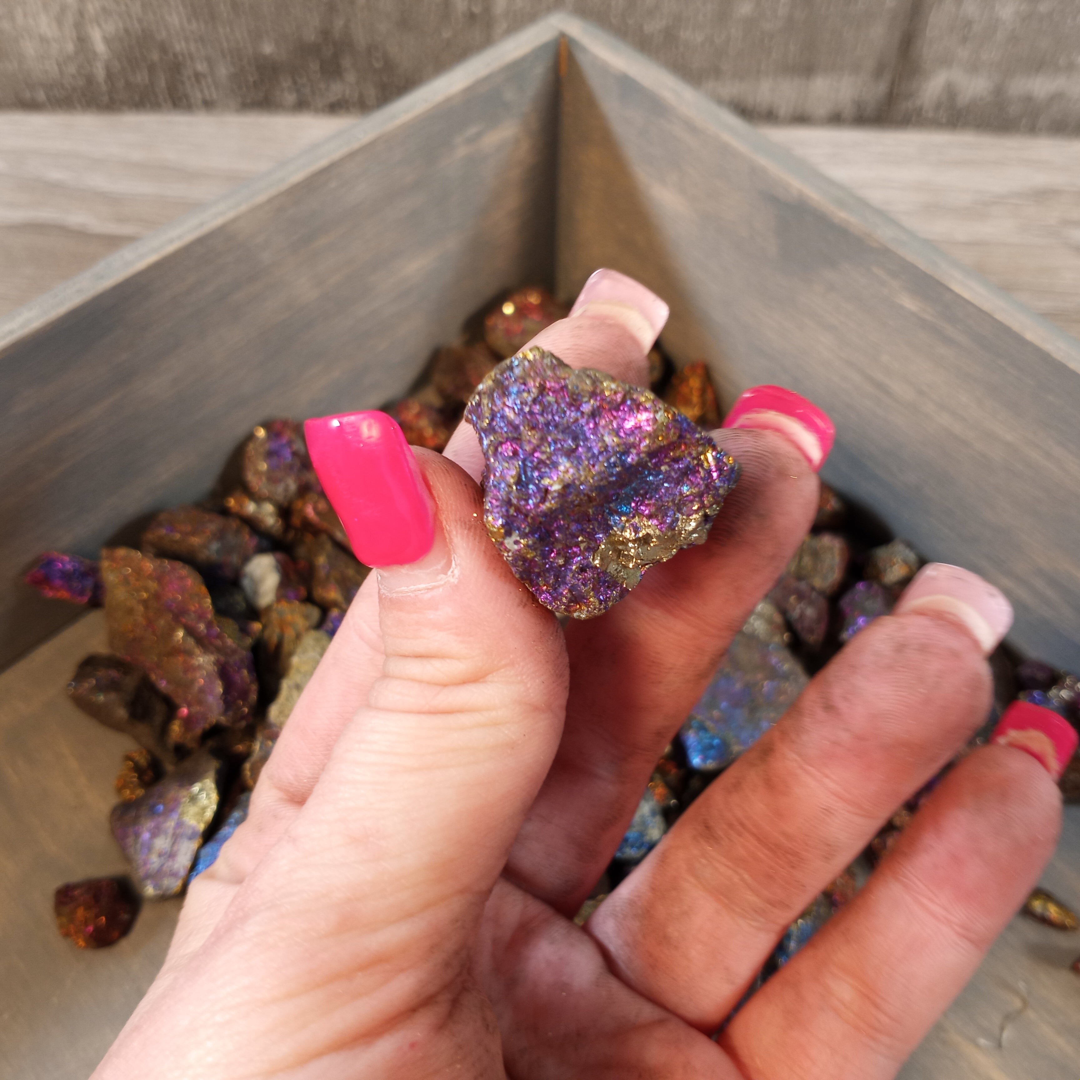 Peacock Ore Raw Rough Stones – 1 Pound Lot for Crystal Shops