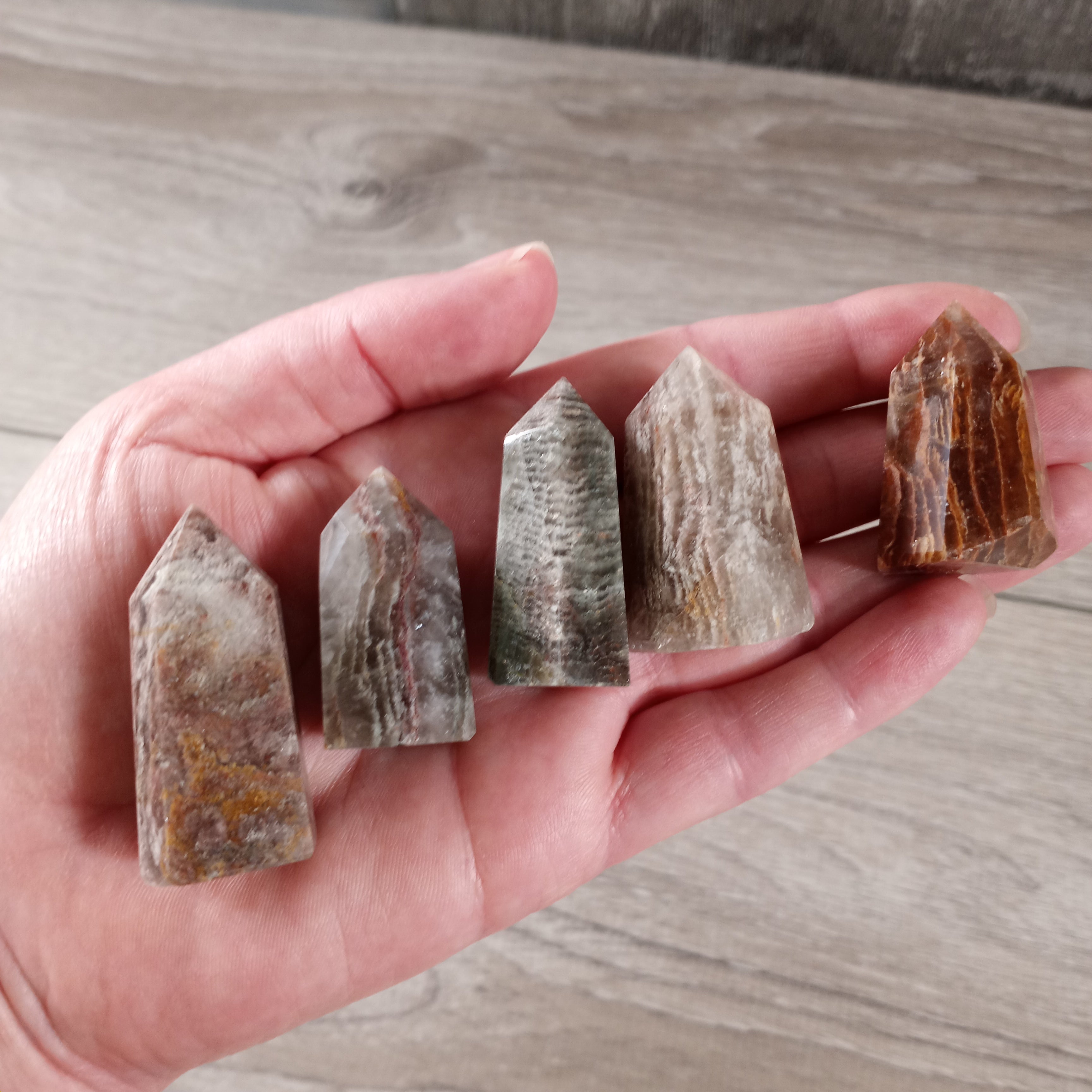 phantom quartz healing stone obelisks wholesale bulk