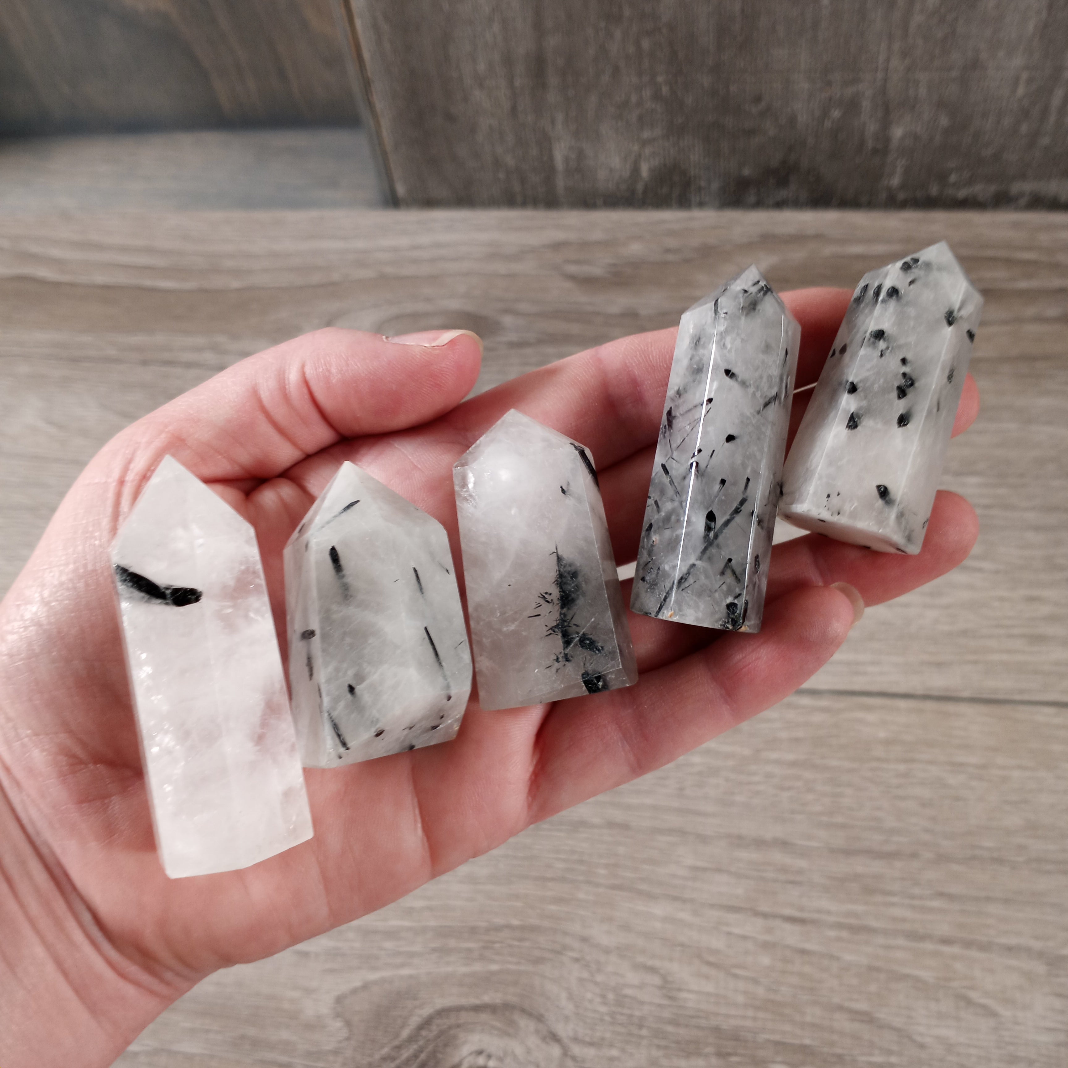 tourmalinated quartz crystal retailer supply - obelisk