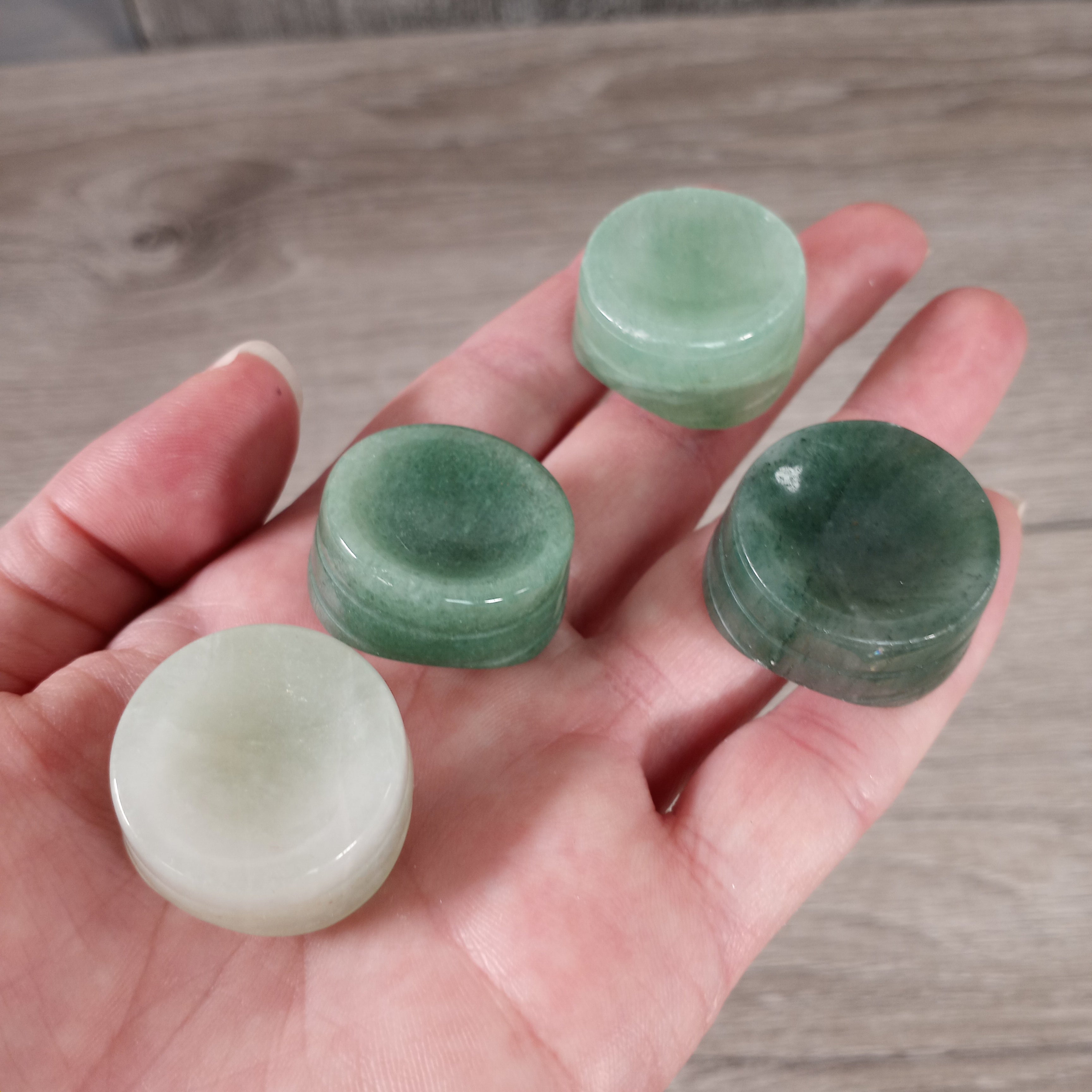 Aventurine gemstone ball display base for metaphysical stores