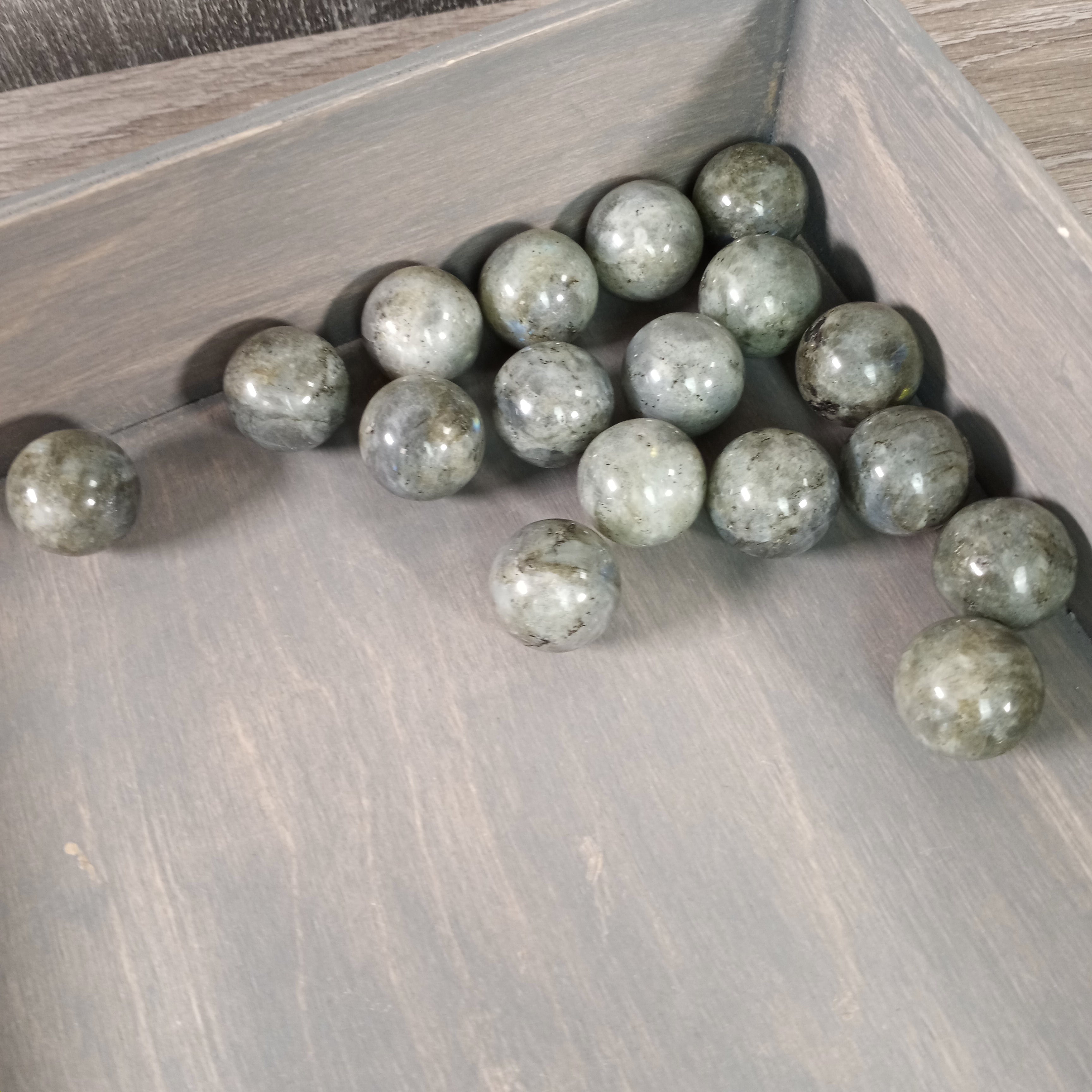 labradorite crystal sphere polished 25mm energy work tool