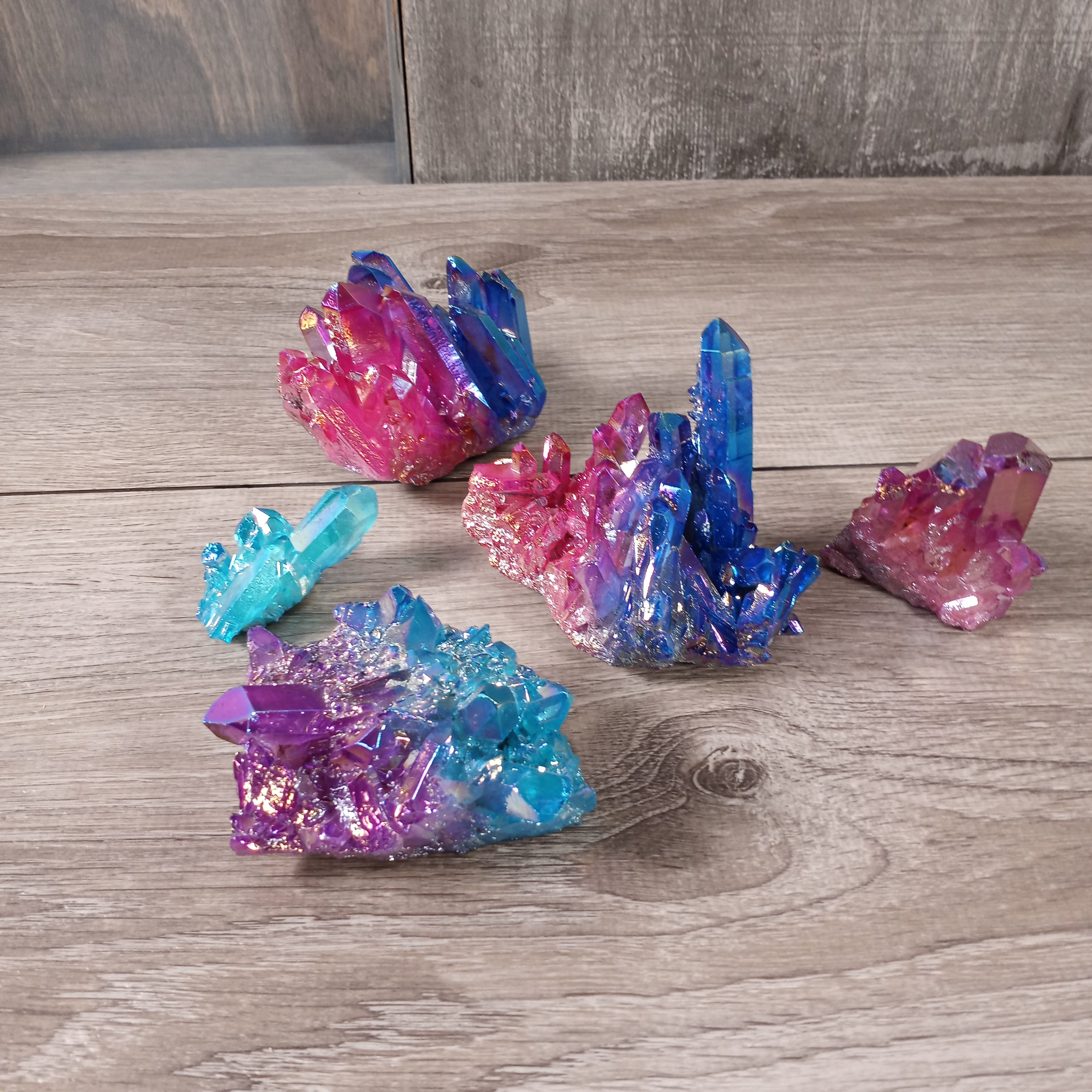 Bulk Quartz Color Clusters – 2 lb Wholesale Lot | Clusters for Resale, Healing & Display