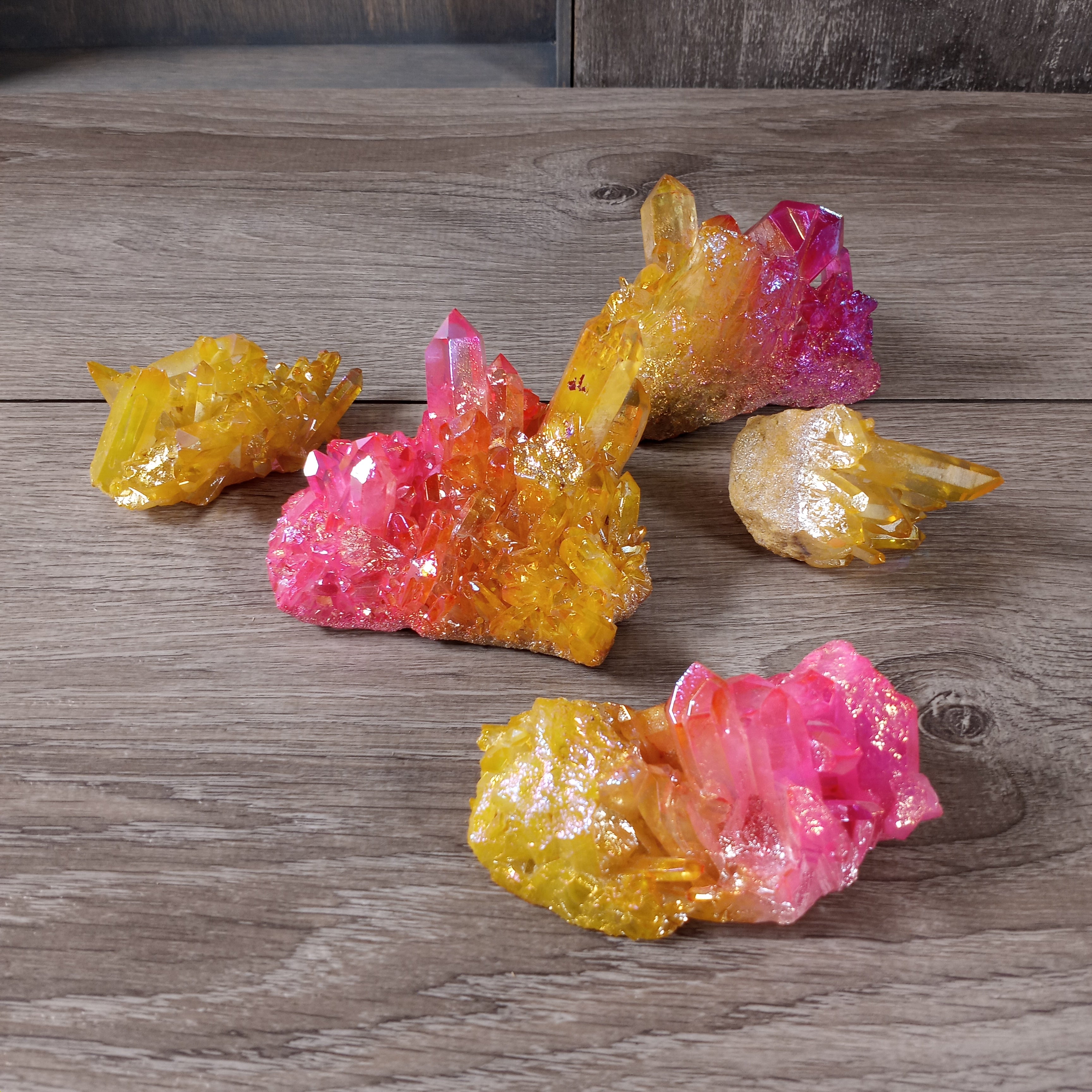 Bulk Quartz Color Clusters – 2 lb Wholesale Lot | Clusters for Resale, Healing & Display