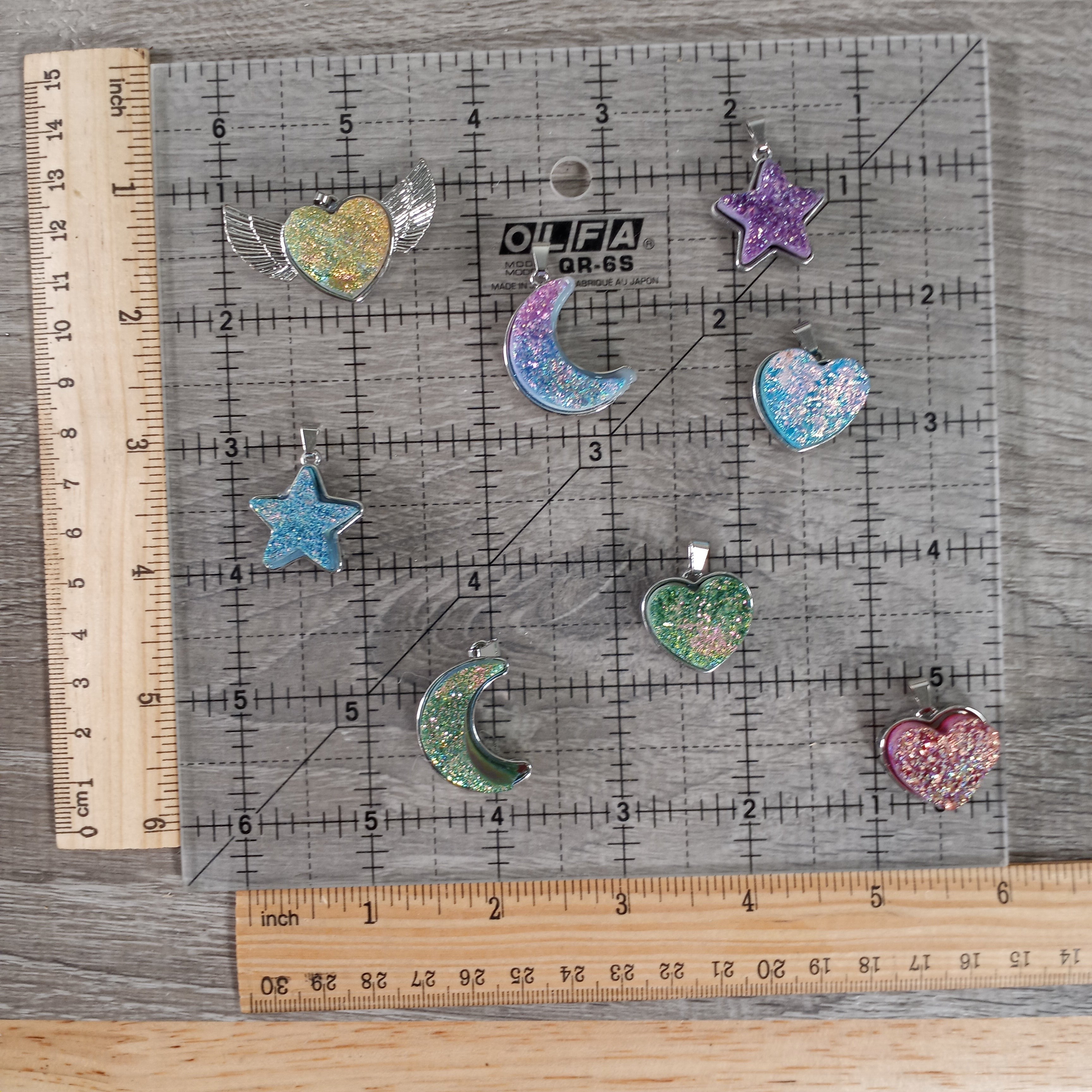 Aura Charm Pendants – Crystal Charms for Jewelry Making