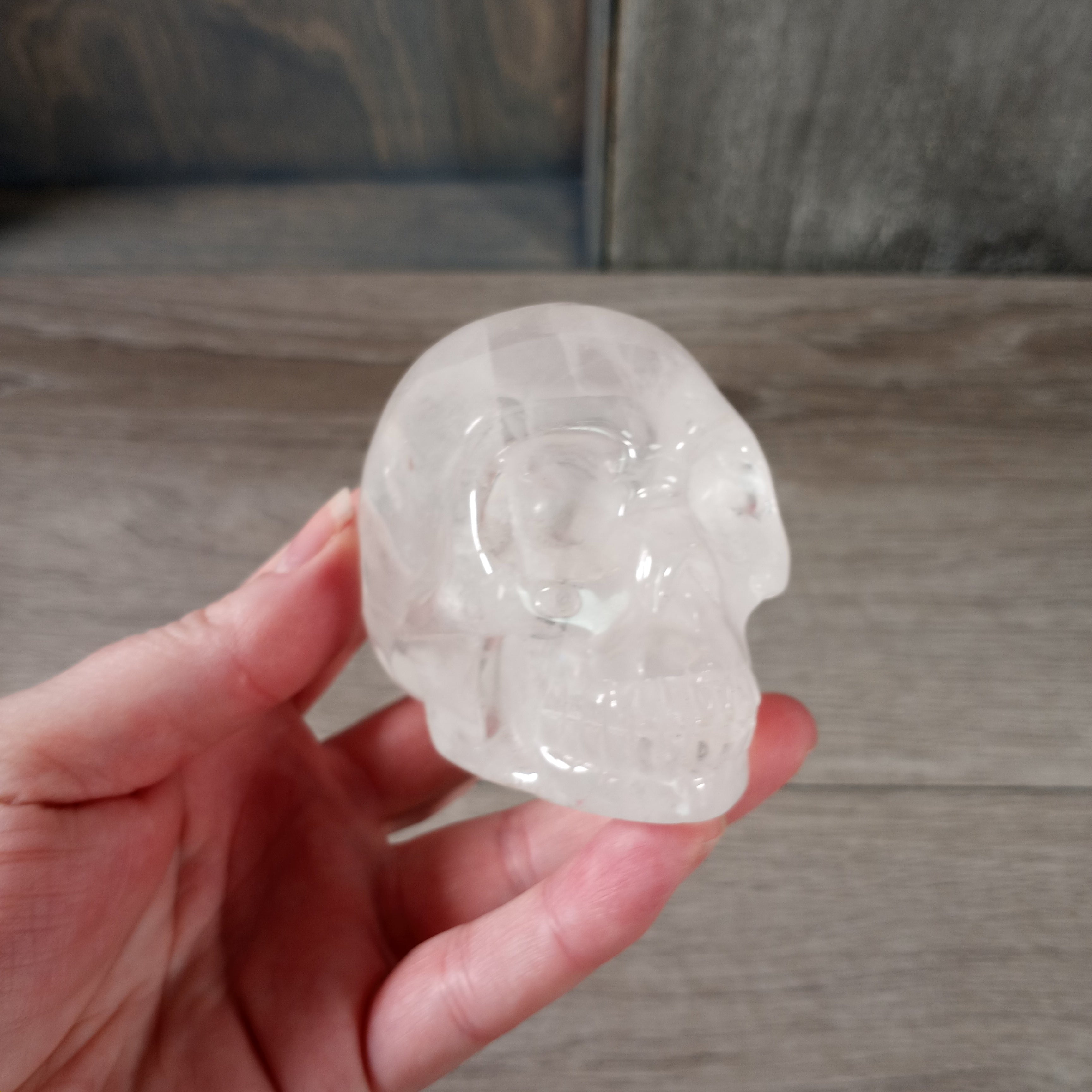 Clear Quartz wholesale crystal skull decor for gift stores