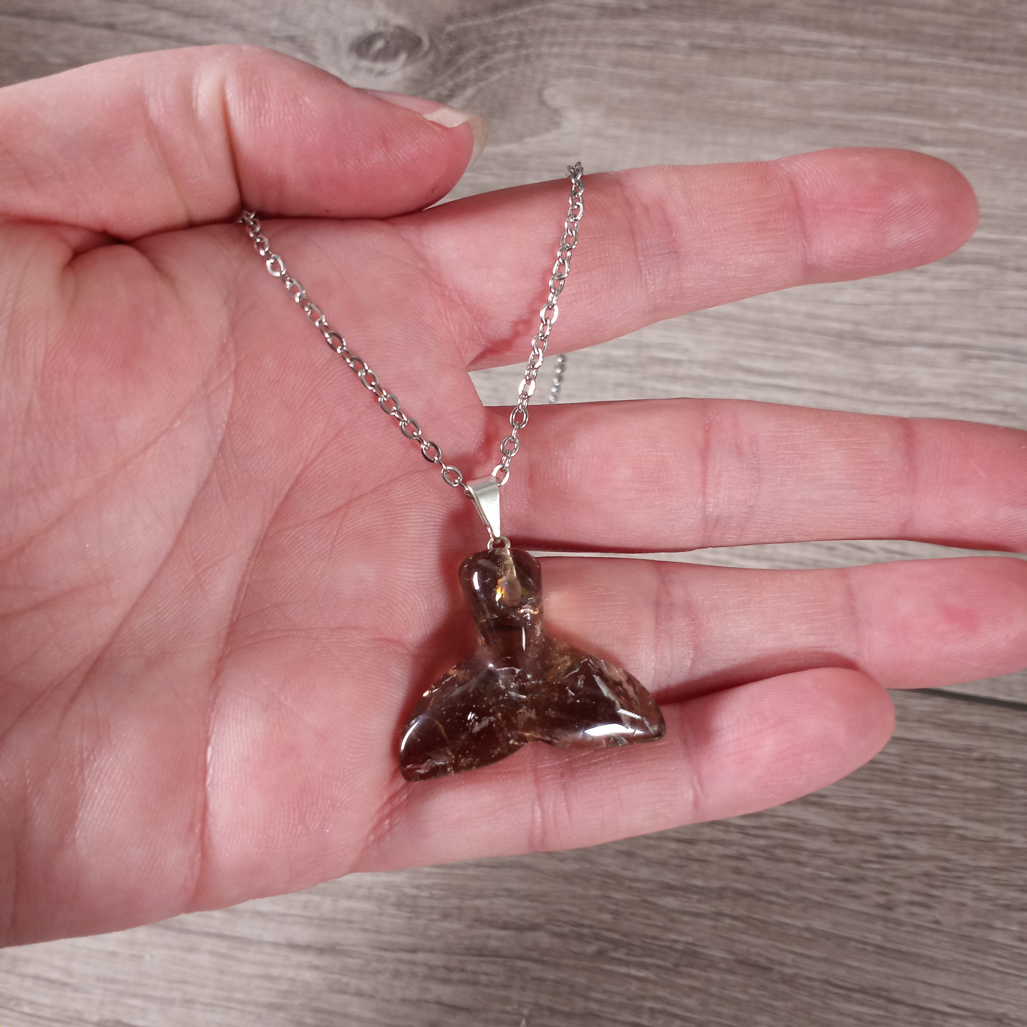 Smoky quartz mermaid tail pendant wholesale