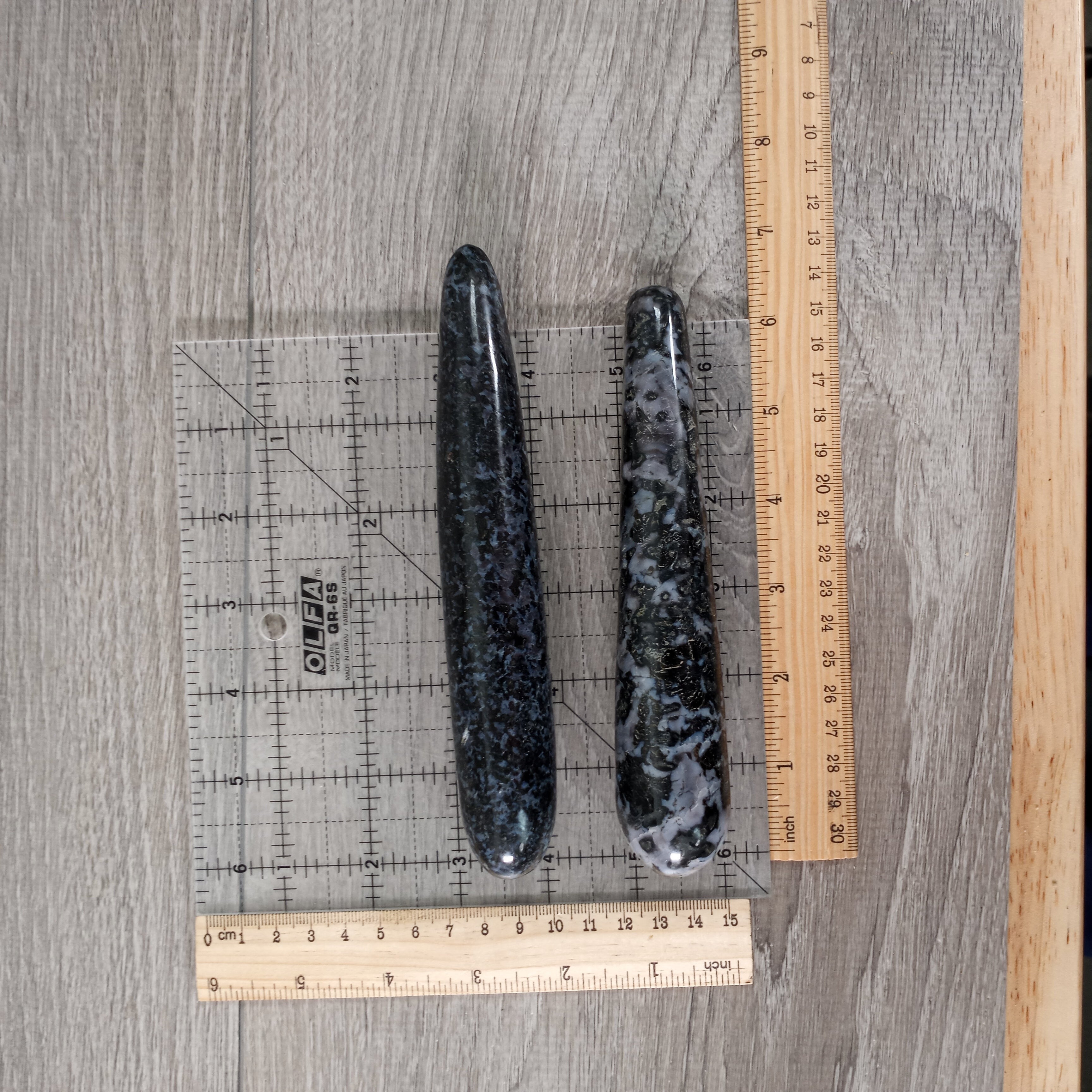 Indigo Gabbro large polished wand from Keystone Crystals wholesale