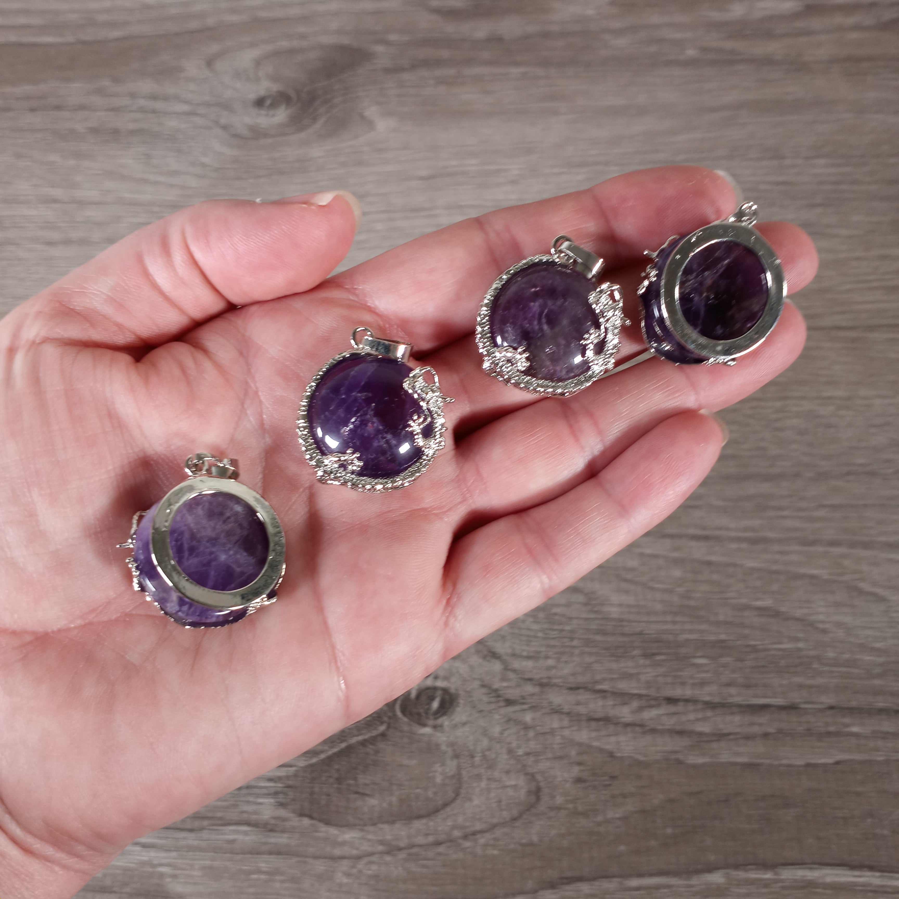 amethyst wholesale dragon pendant for crystal shops and gift stores