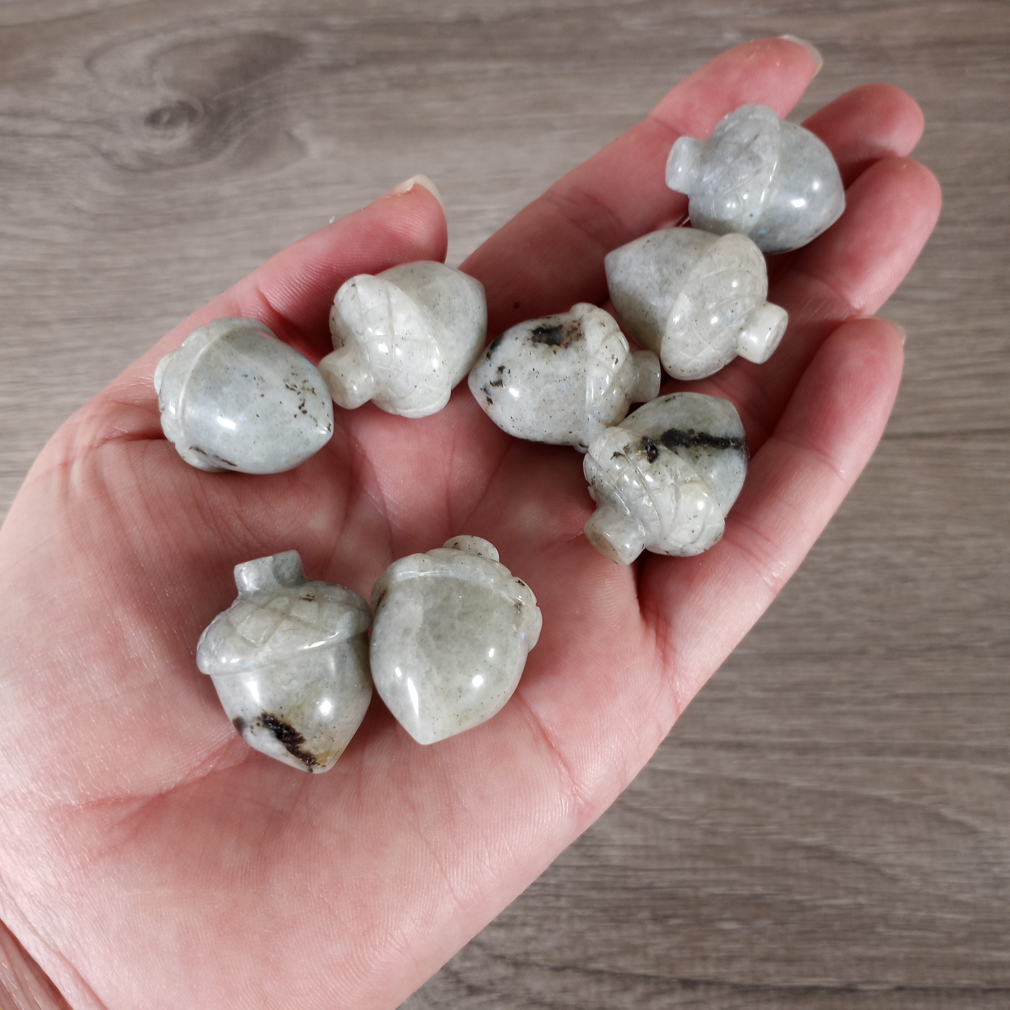 labradorite wholesale small gemstone acorn figurine