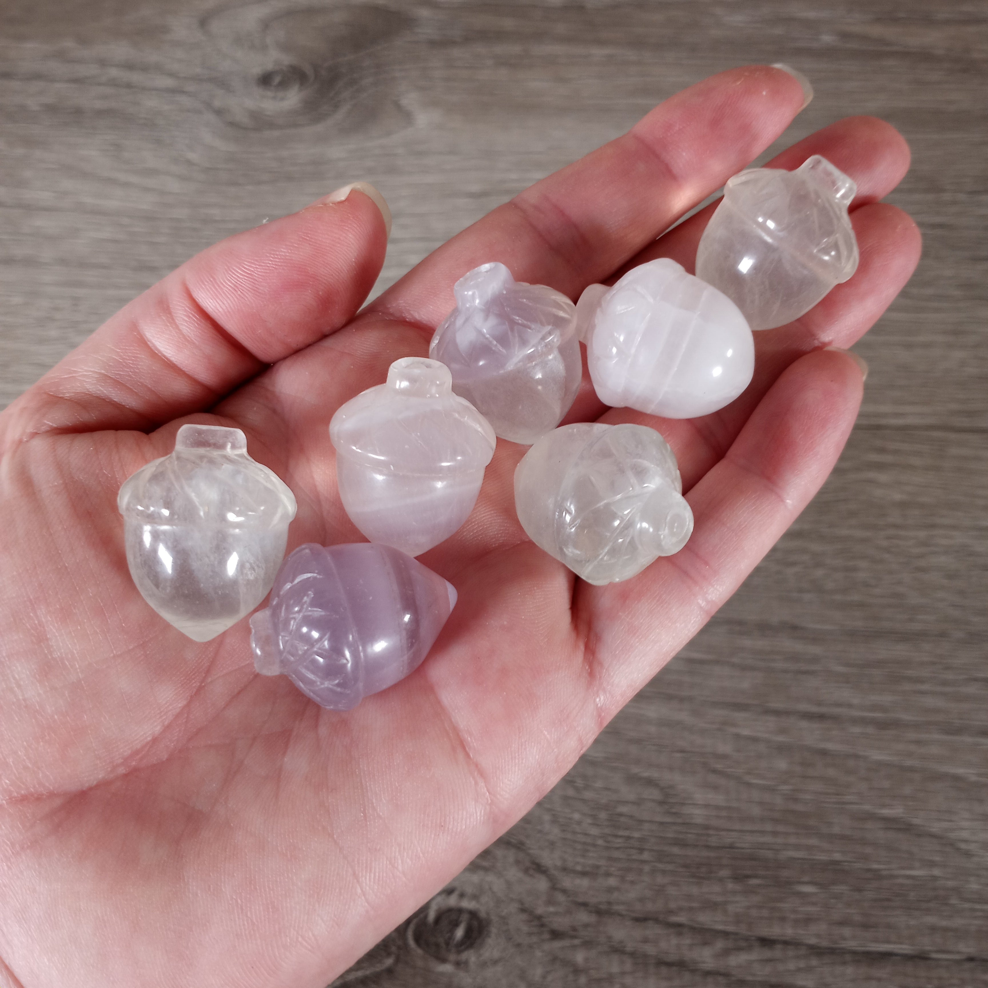 fluorite bulk mini crystal acorn carvings for resale