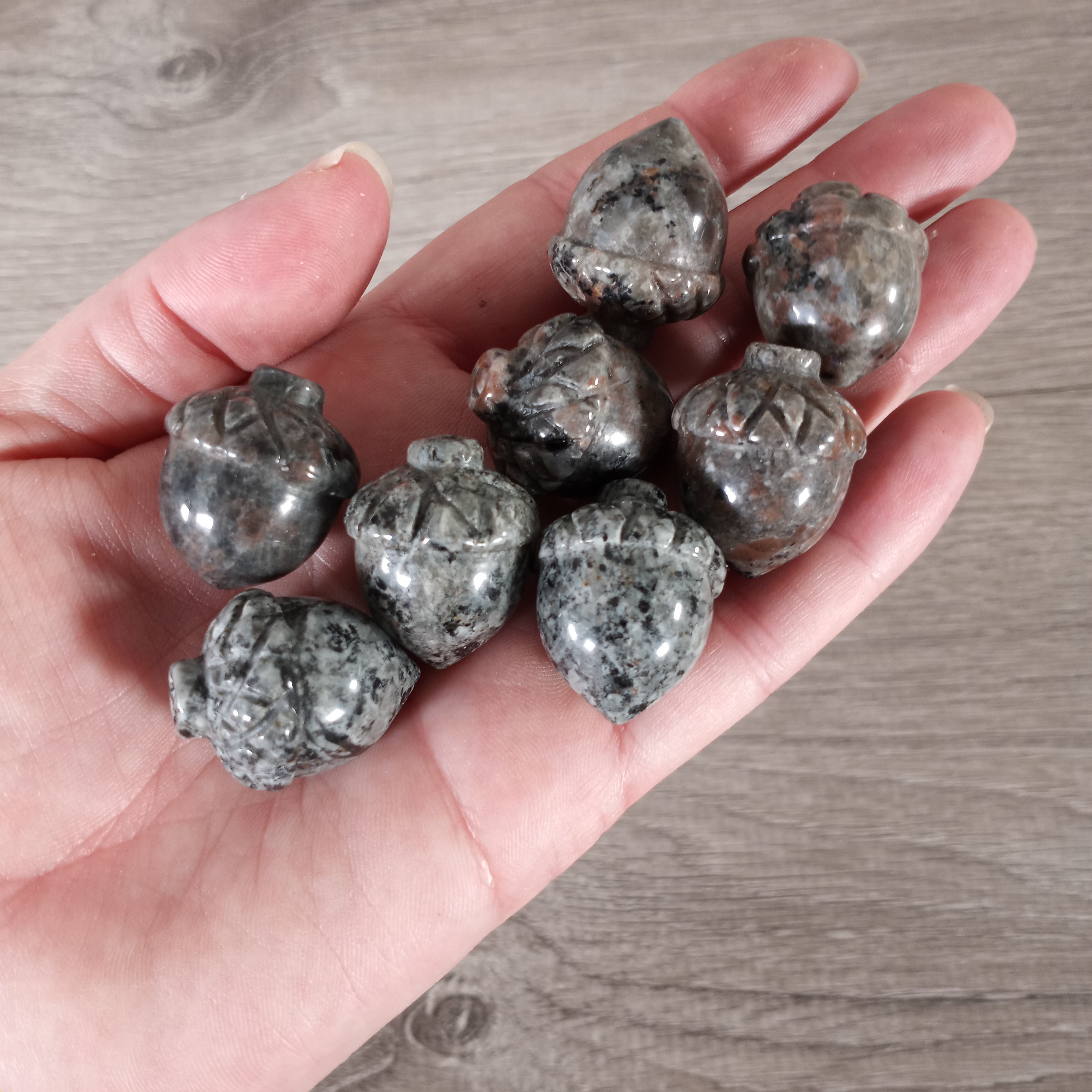 flame stone mini gemstone acorn wholesale lot