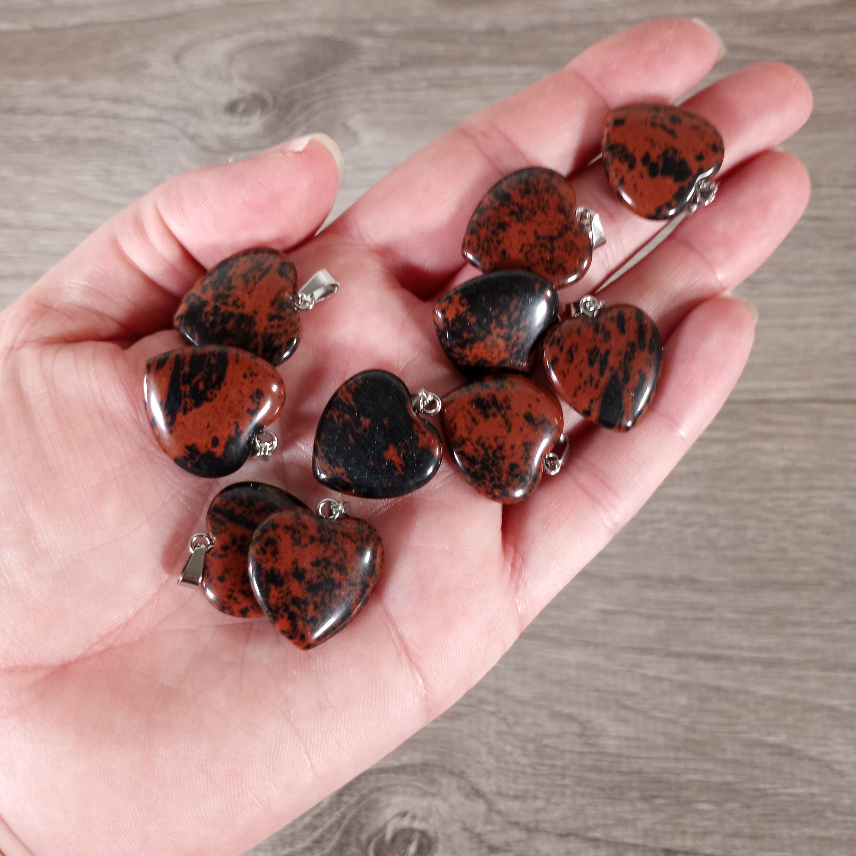 20mm Gemstone Heart Pendants – Bulk Wholesale Jewelry