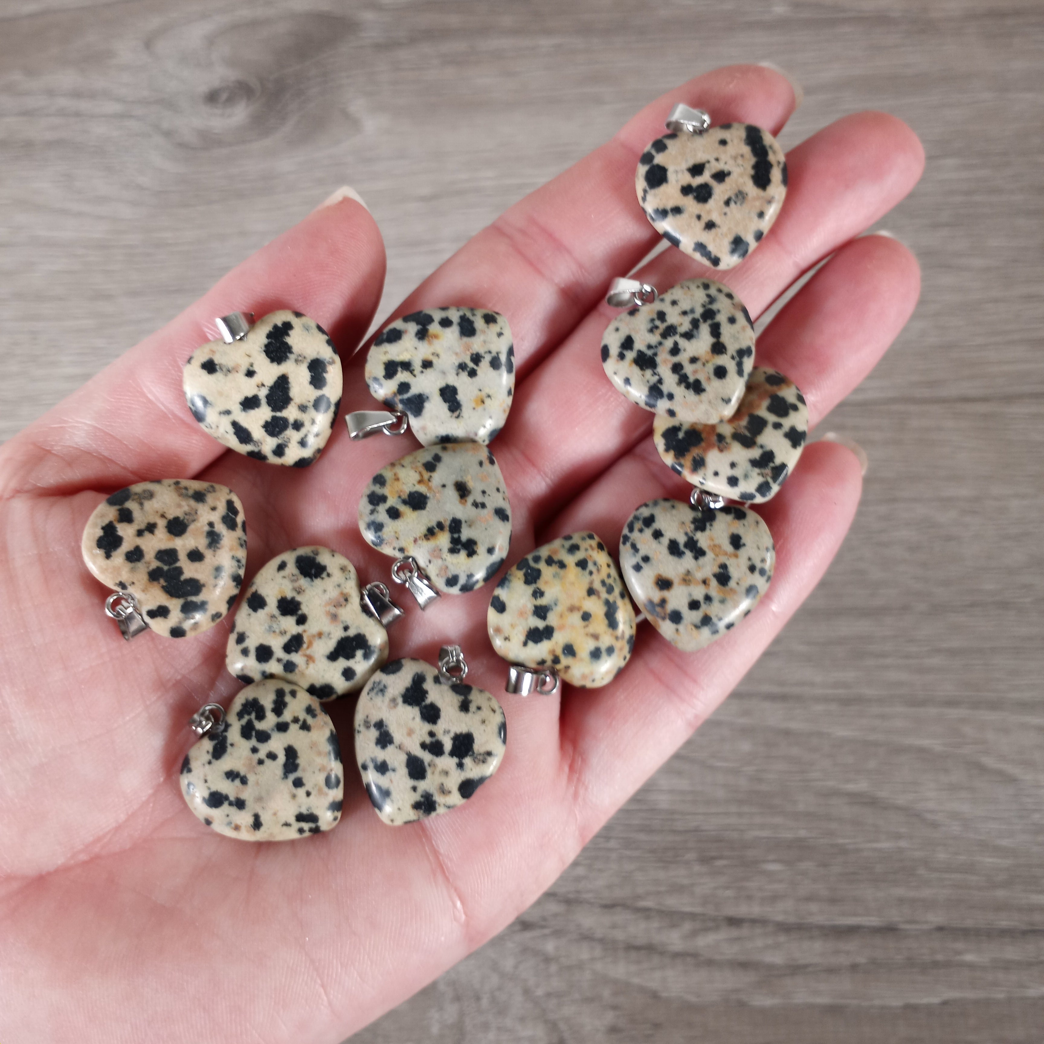 20mm Gemstone Heart Pendants – Bulk Wholesale Jewelry