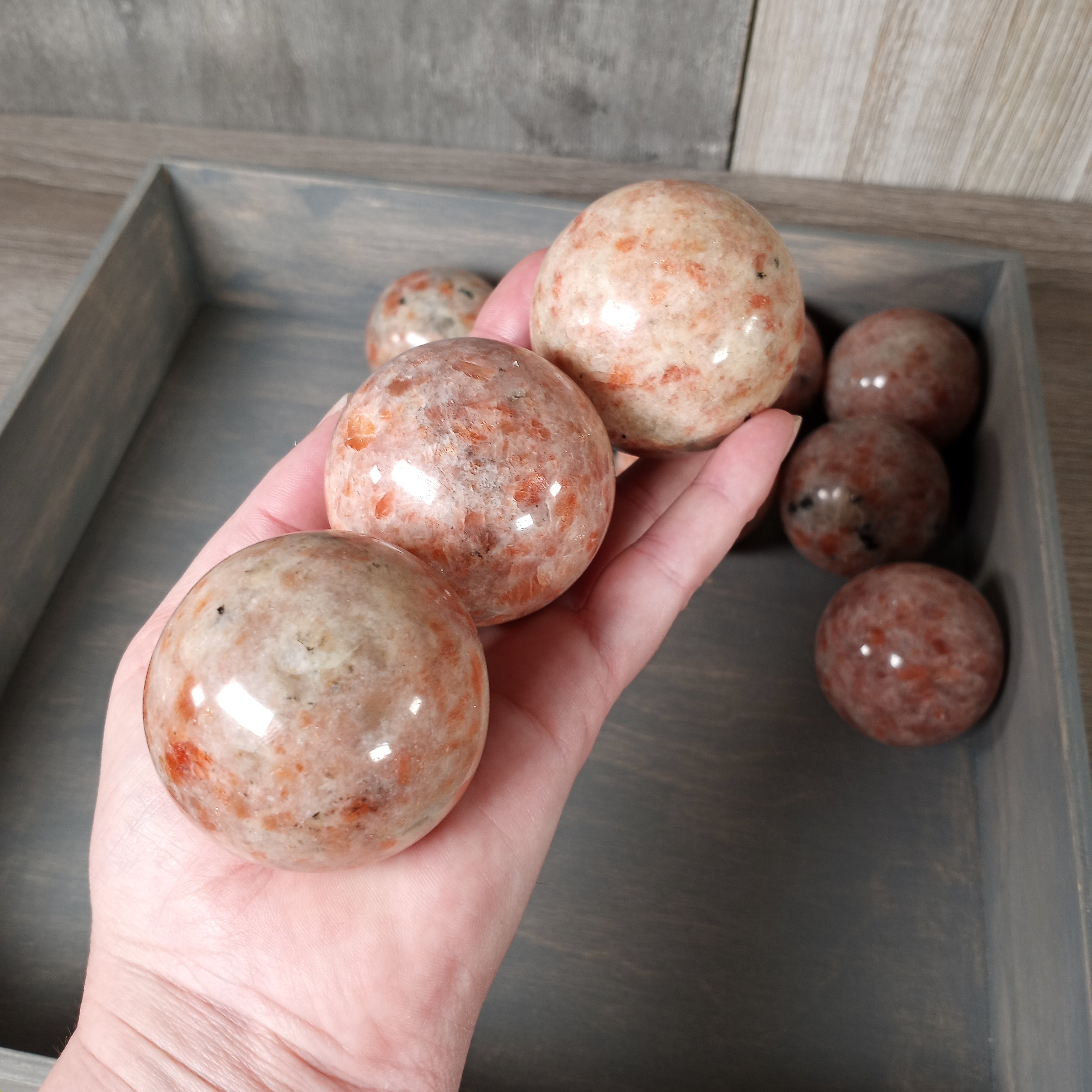 Gemstone Sphere by the Inch – Bulk Crystal Spheres
