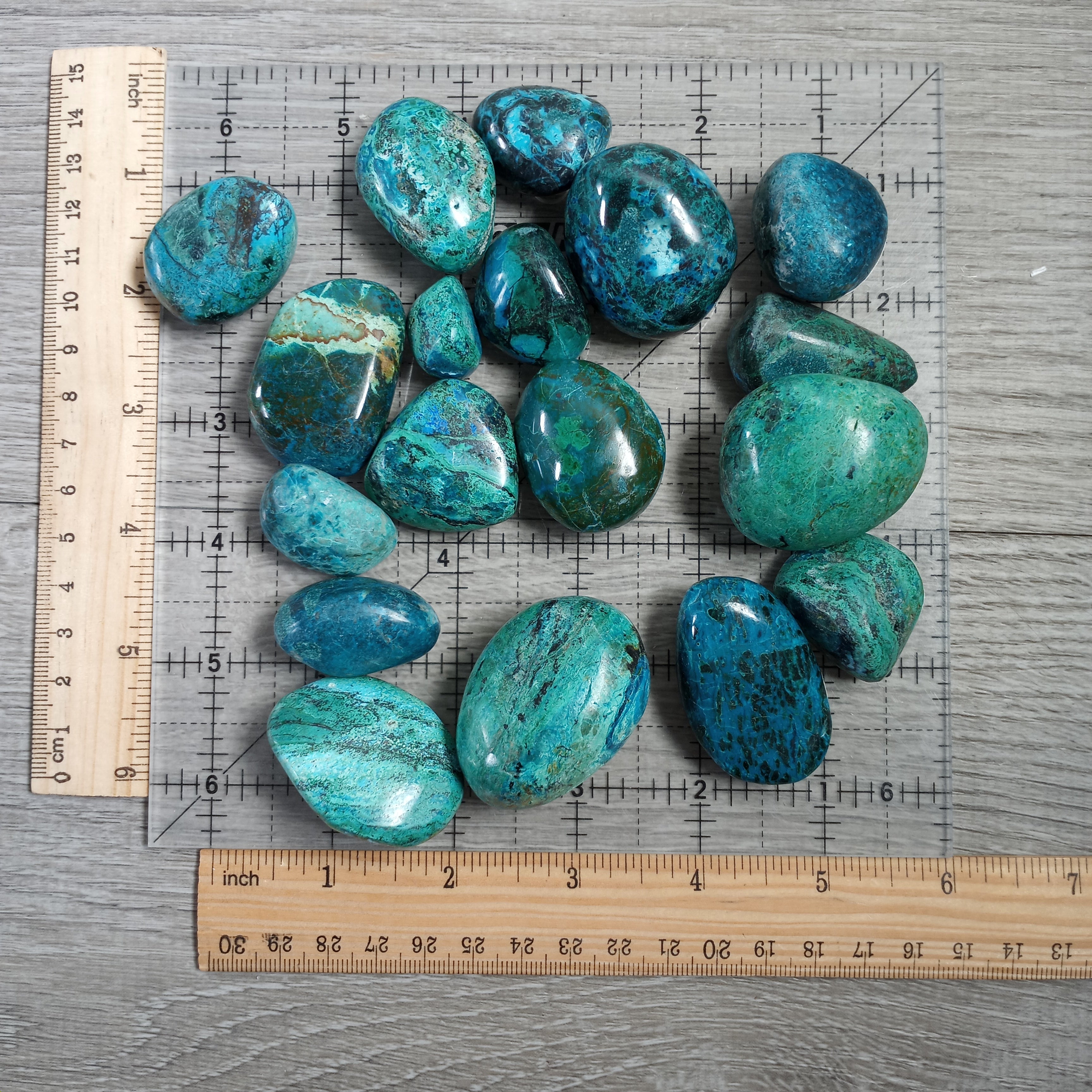 Chrysocolla Tumbled Stone - 1 lb Bulk Lot Premium Wholesale