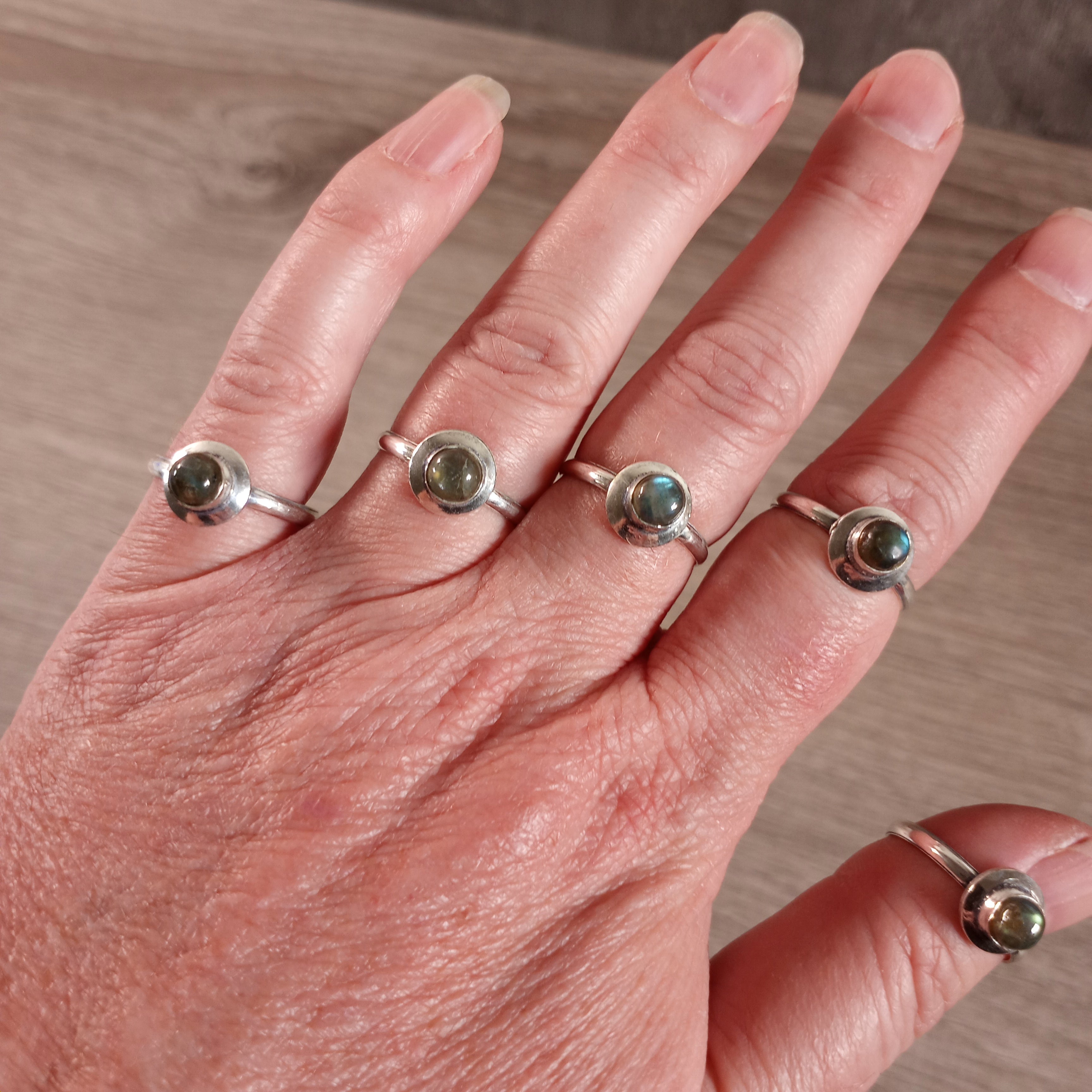 Labradorite bulk gemstone rings