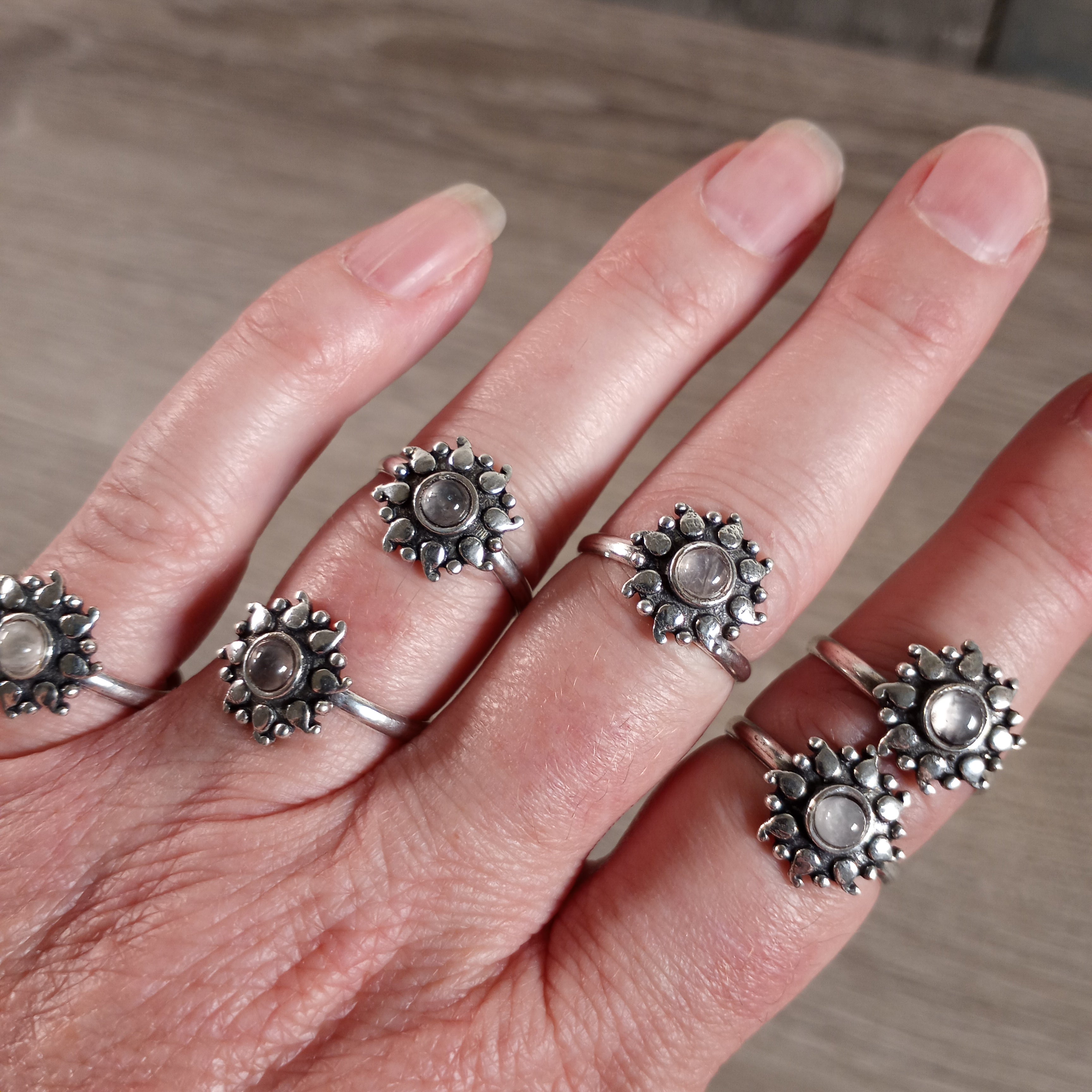 labradorite inexpensive boho style rings for gift shops