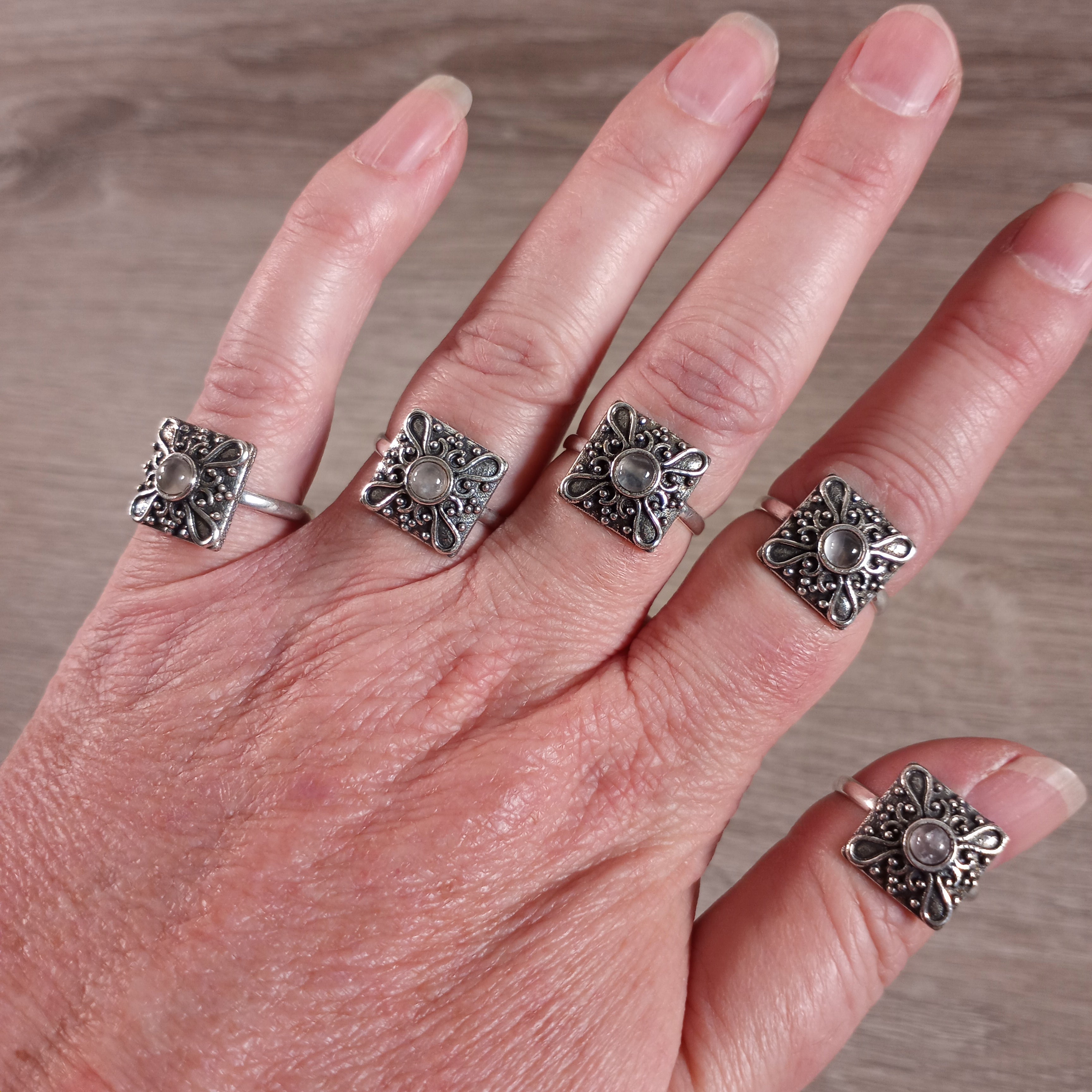 labradorite crystal gemstone rings for gift shop resale