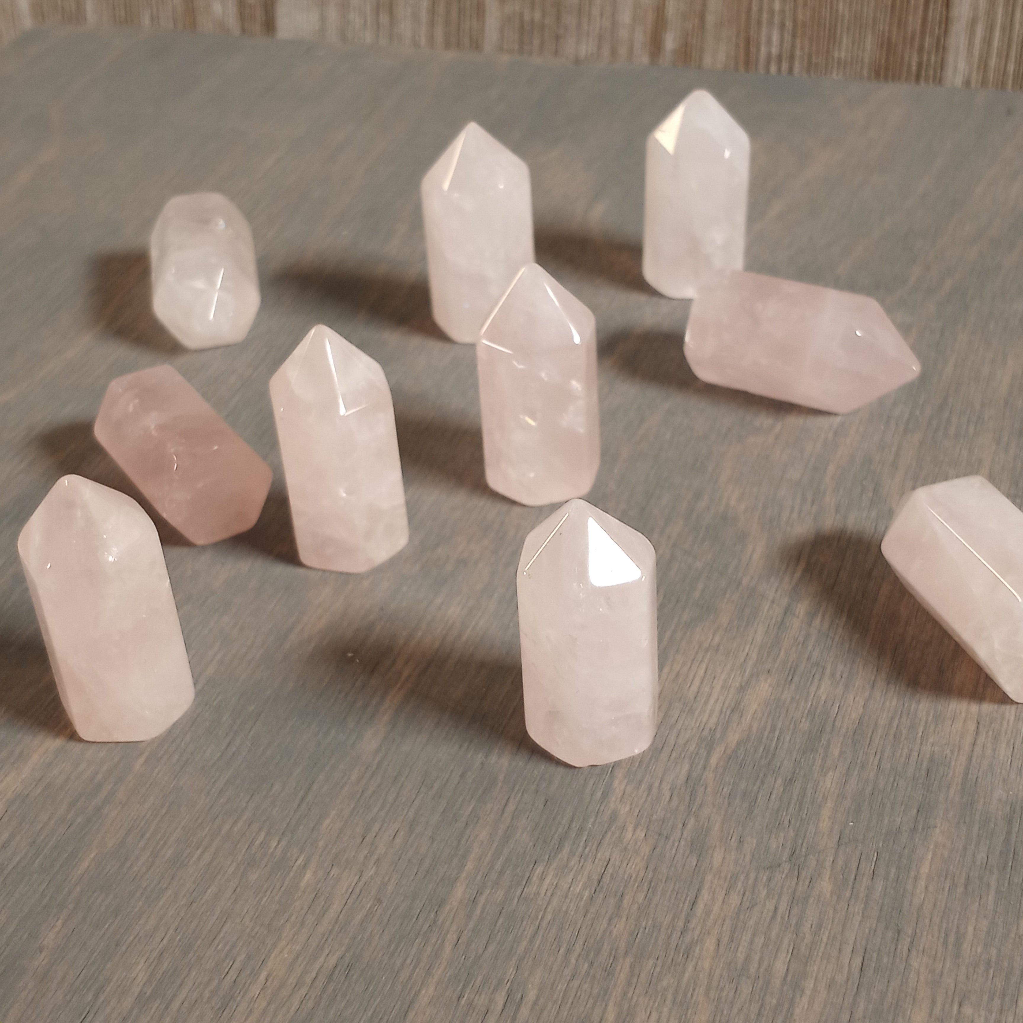 rose quartz gemstone point wholesale