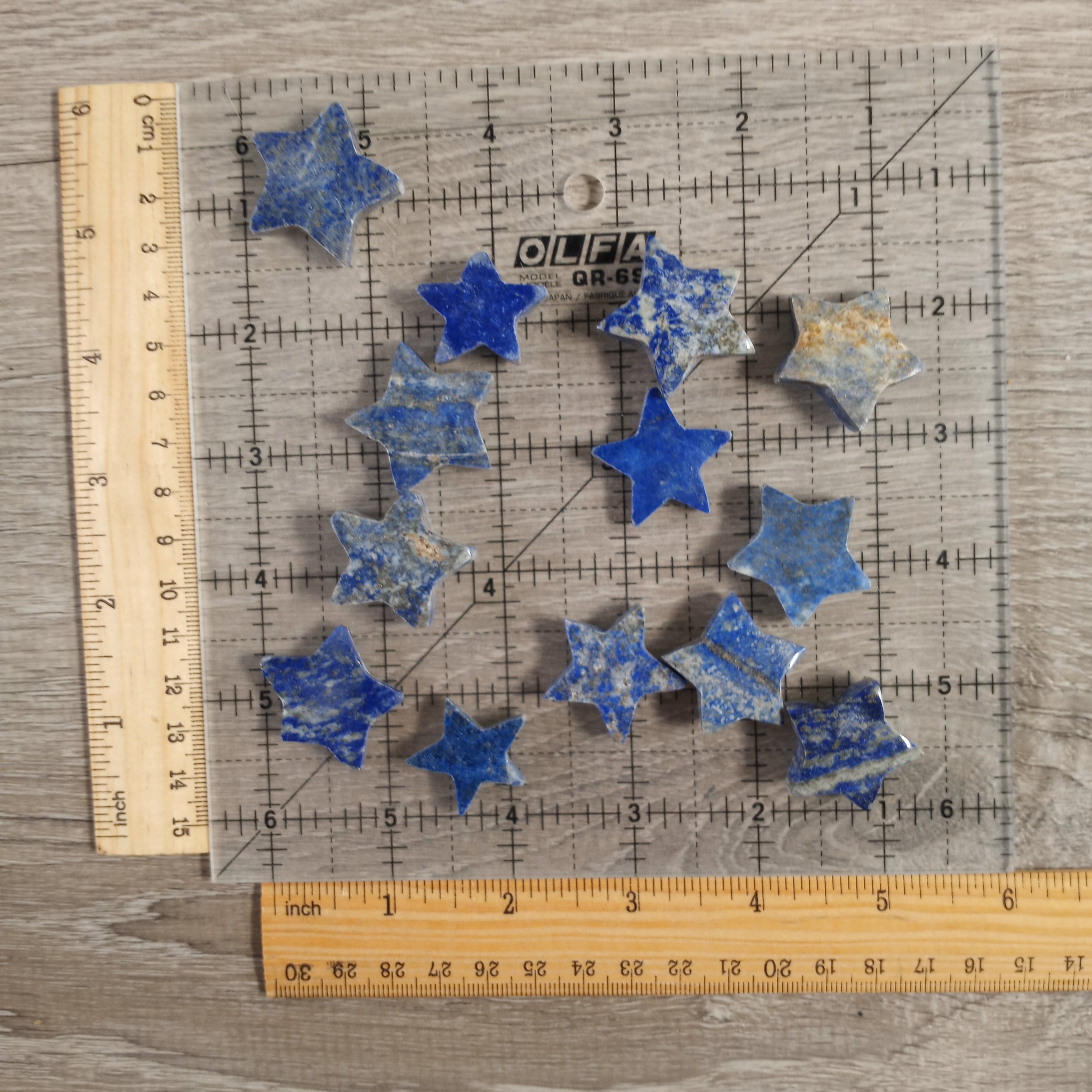 lapis lazuli crystal star figurines