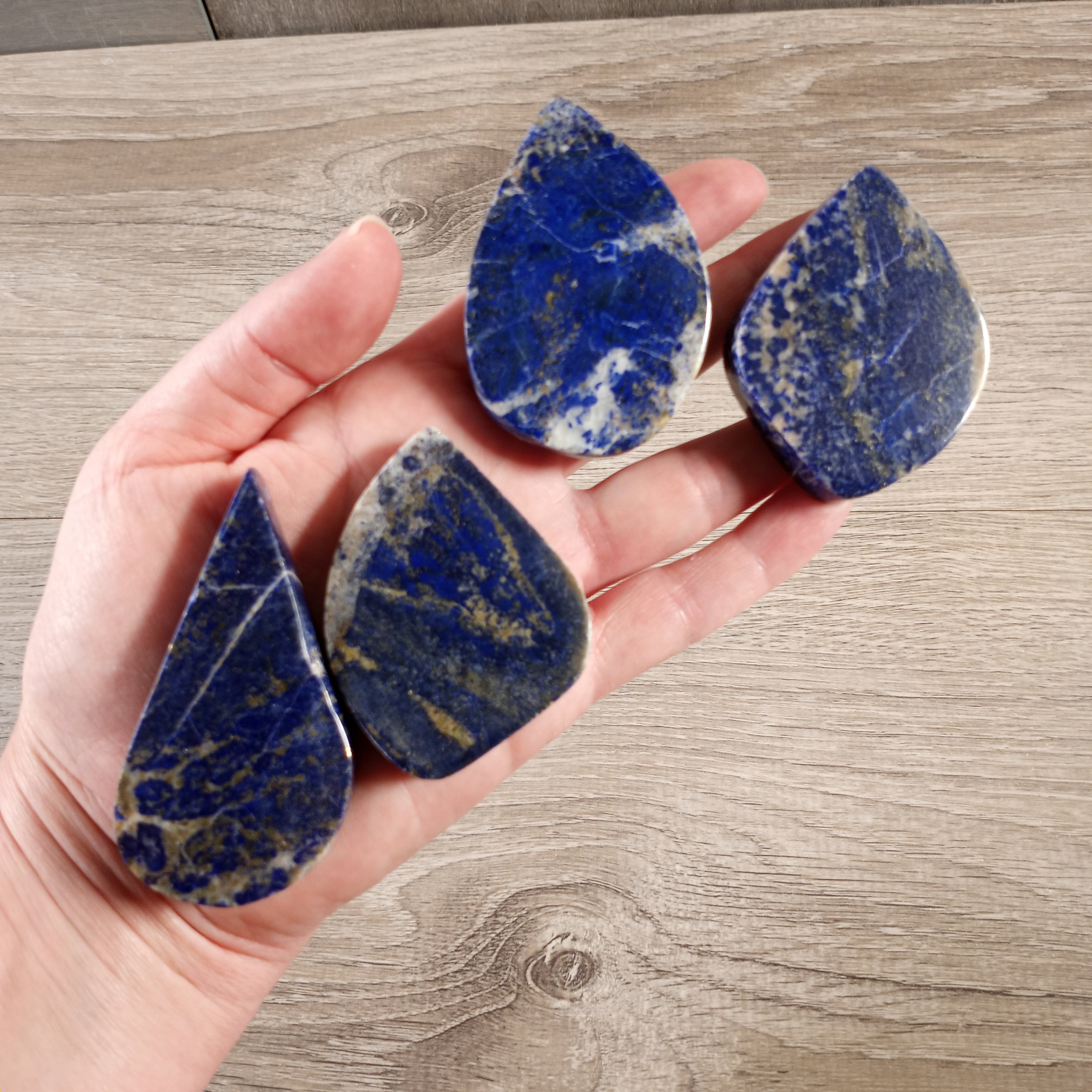 Lapis Lazuli Adjustable Cord Necklace – Metal-Free