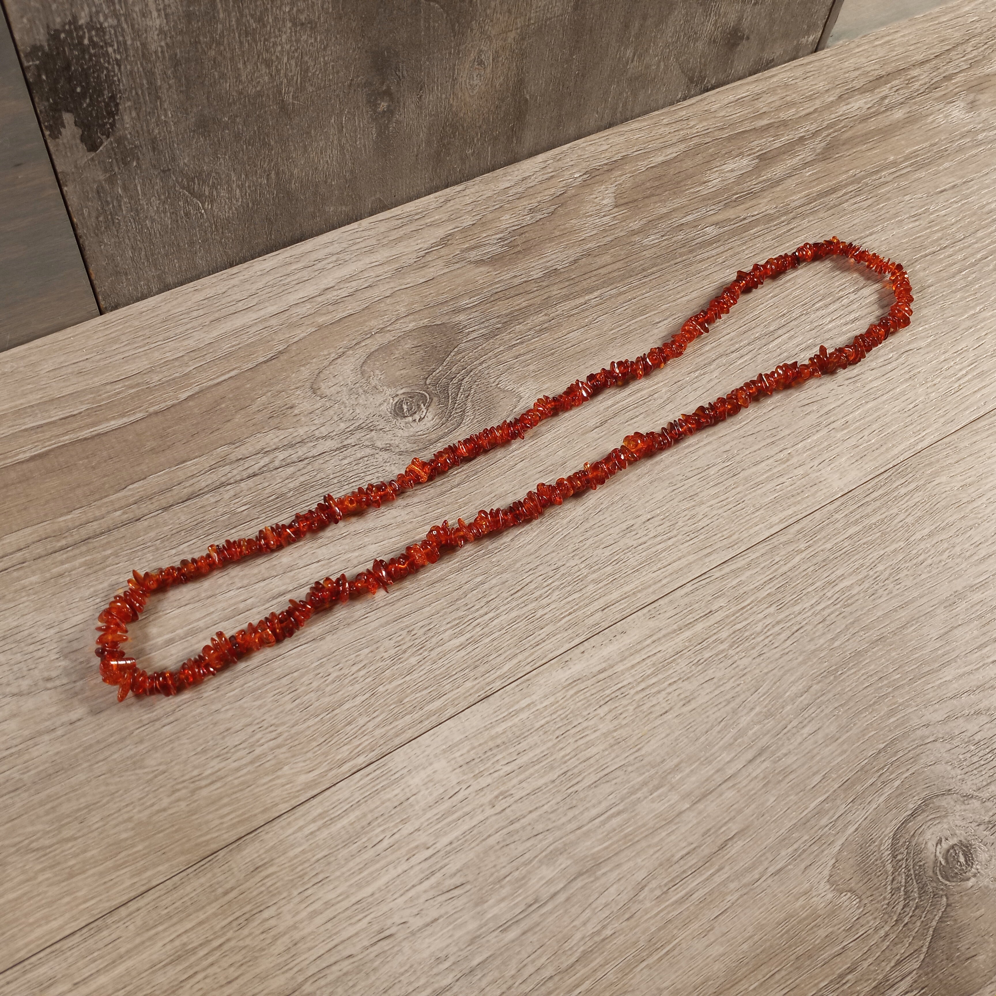 Natural Baltic Amber Chip Necklace